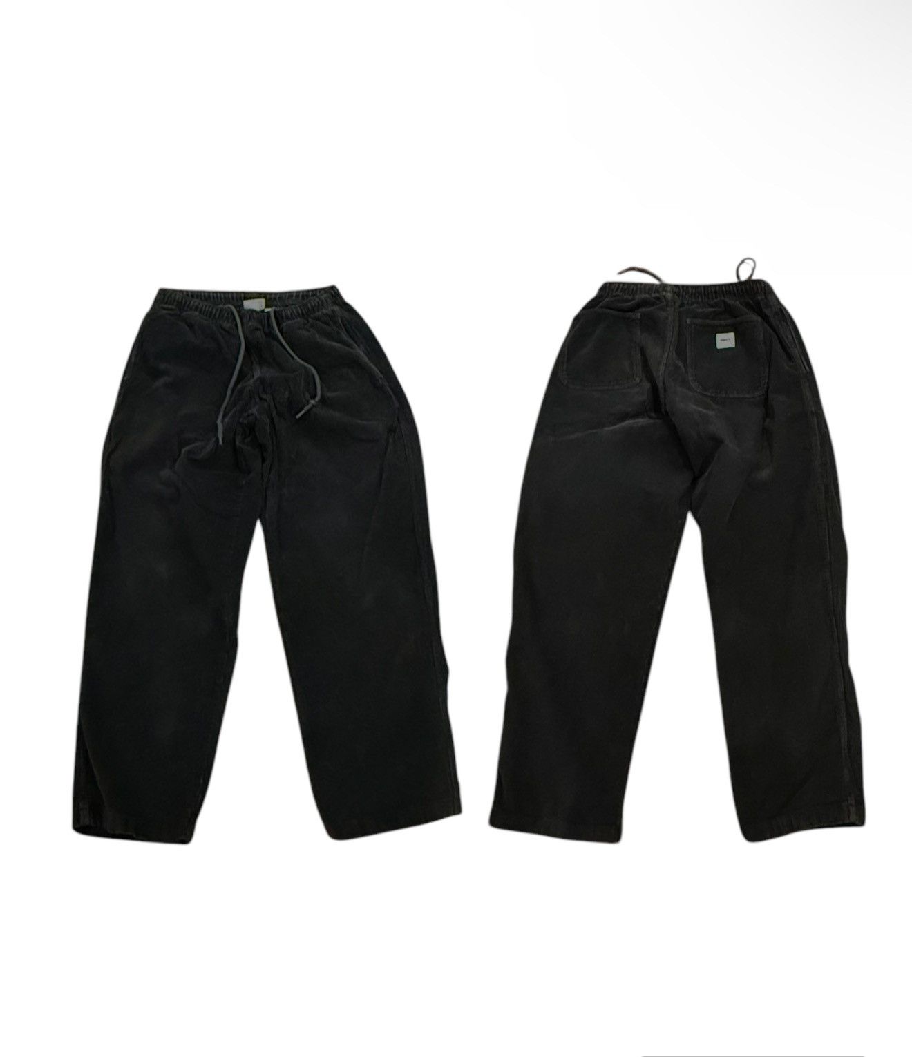 Jaded London Baggy Black Obey Corduroy Jeans Size US 31 - 2 Thumbnail