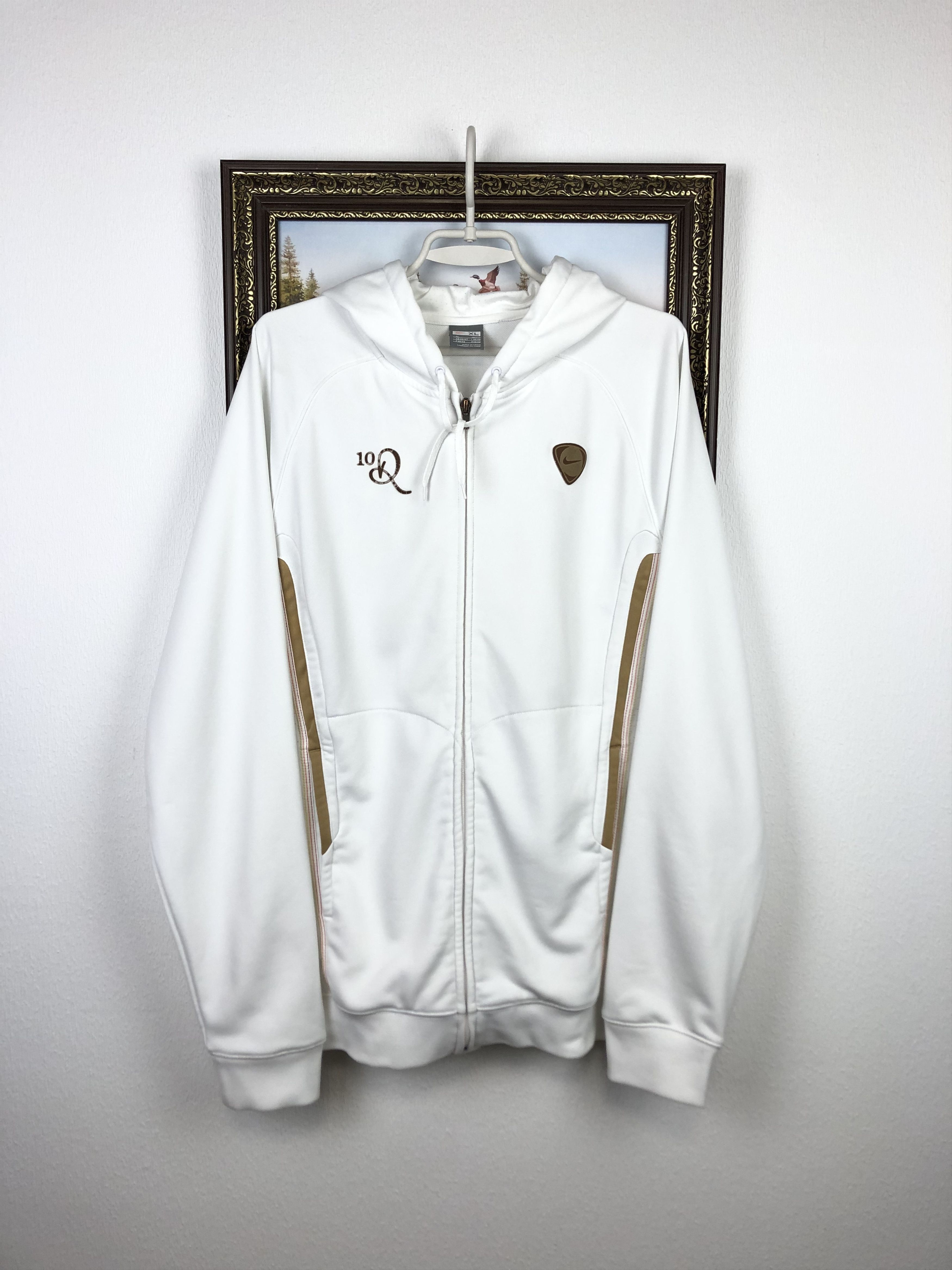 Nike × Vintage Vintage R10 Ronaldinho Football Jacket Hooded Soccer Track Size US XL / EU 56 / 4 - 1 Thumbnail