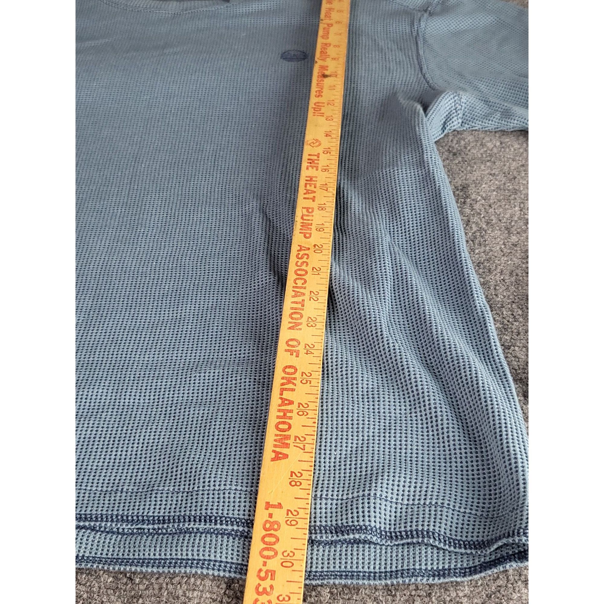 Wrangler Wrangler Long Sleeve Thermal Tshirt Men Sz XL Gingham Blue L Size US XL / EU 56 / 4 - 4 Thumbnail