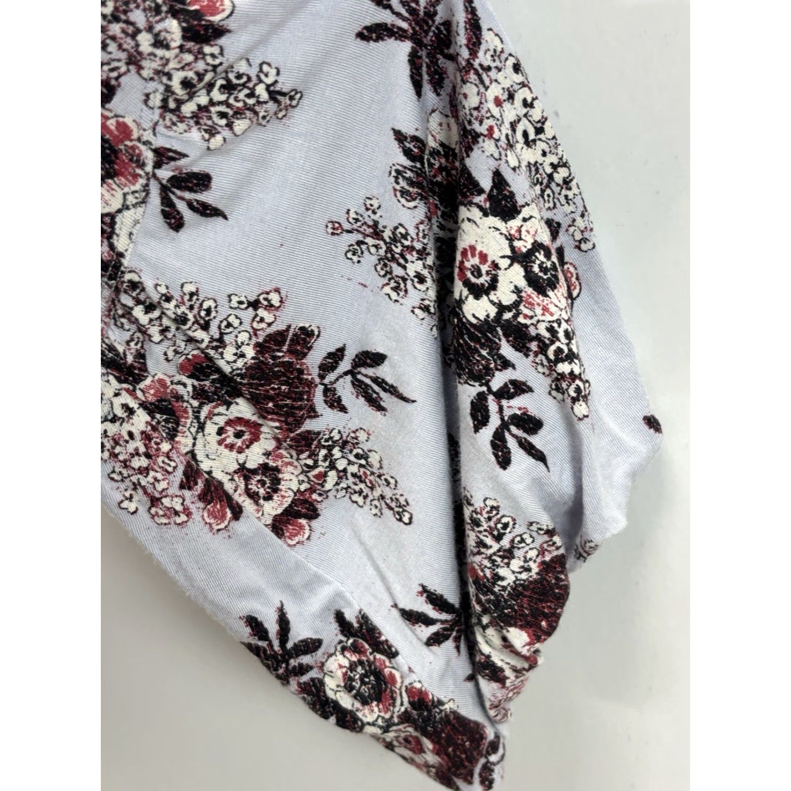 Free People Free People Tunic Blouse Adult Medium Blue Floral Boho Hippie Festival Shirt Women Size M / US 6-8 / IT 42-44 - 7 Thumbnail