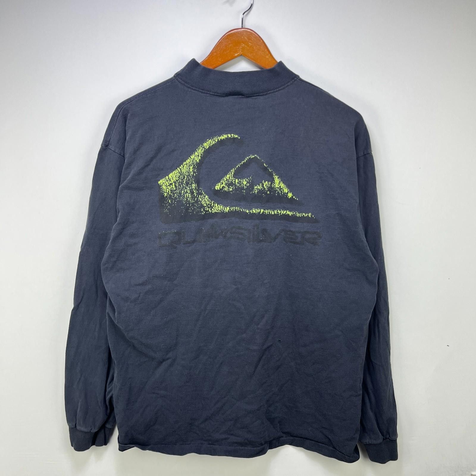 Quiksilver Vintage 90s Quiksilver USA Mock Neck Shirt Large Size US L / EU 52-54 / 3 - 1 Thumbnail