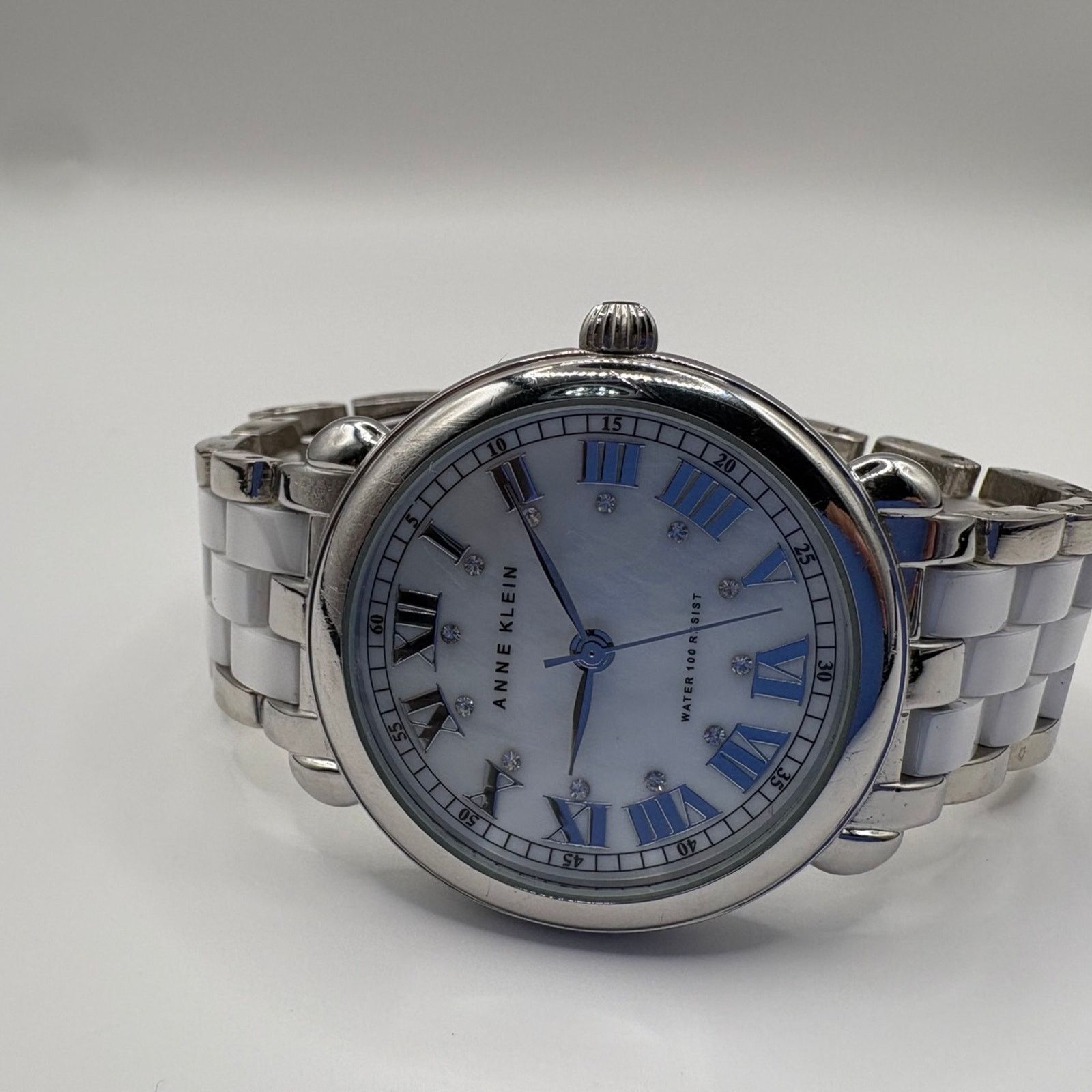 Anne Klein Anne Klein Quartz Watch White Ceramic Band, Pearl Dial Size ONE SIZE - 2 Thumbnail