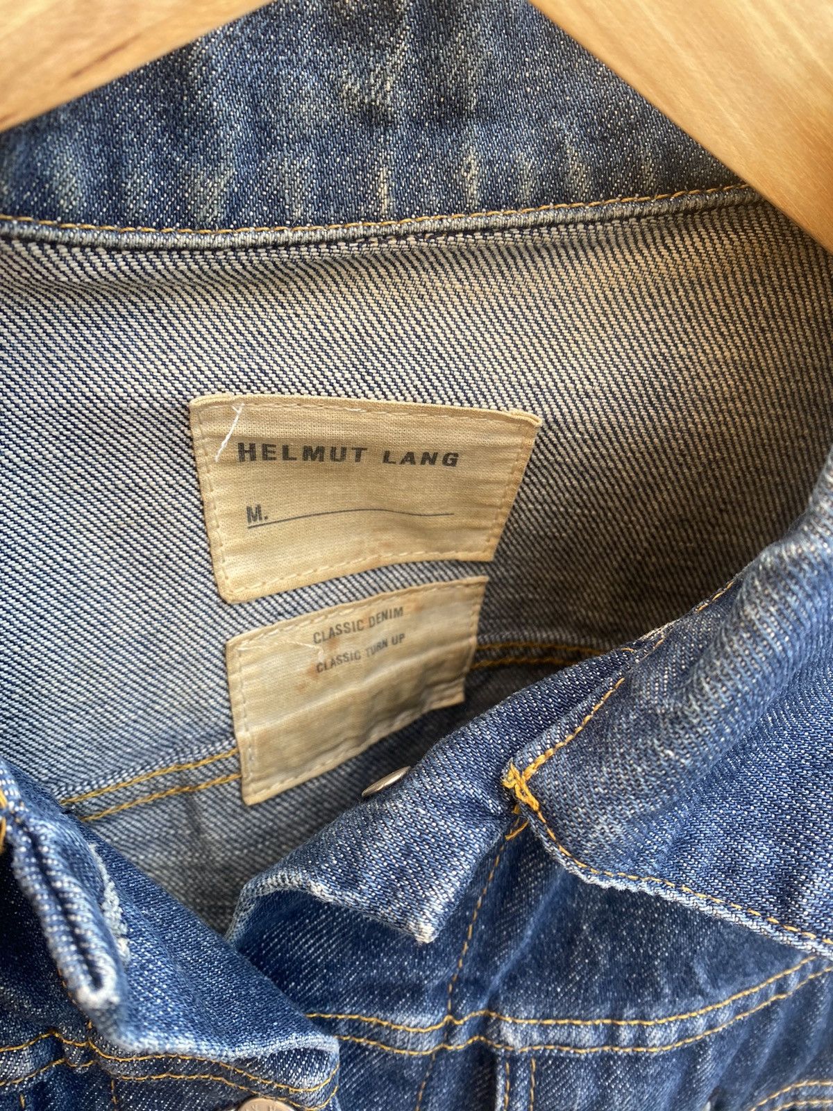 Helmut Lang Helmut Lang turn up denim jacket Size US S / EU 44-46 / 1 - 4 Thumbnail