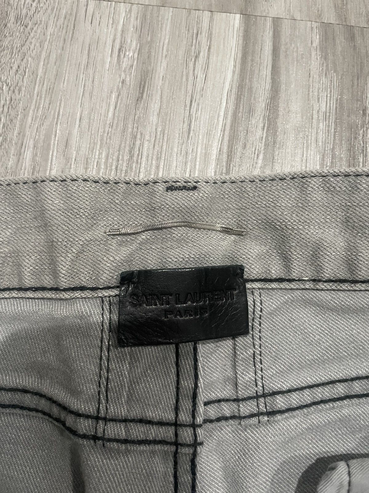 Saint Laurent Paris Saint Laurent 2015/2016 Collection D02 Denim Jeans Size US 30 / EU 46 - 2 Thumbnail