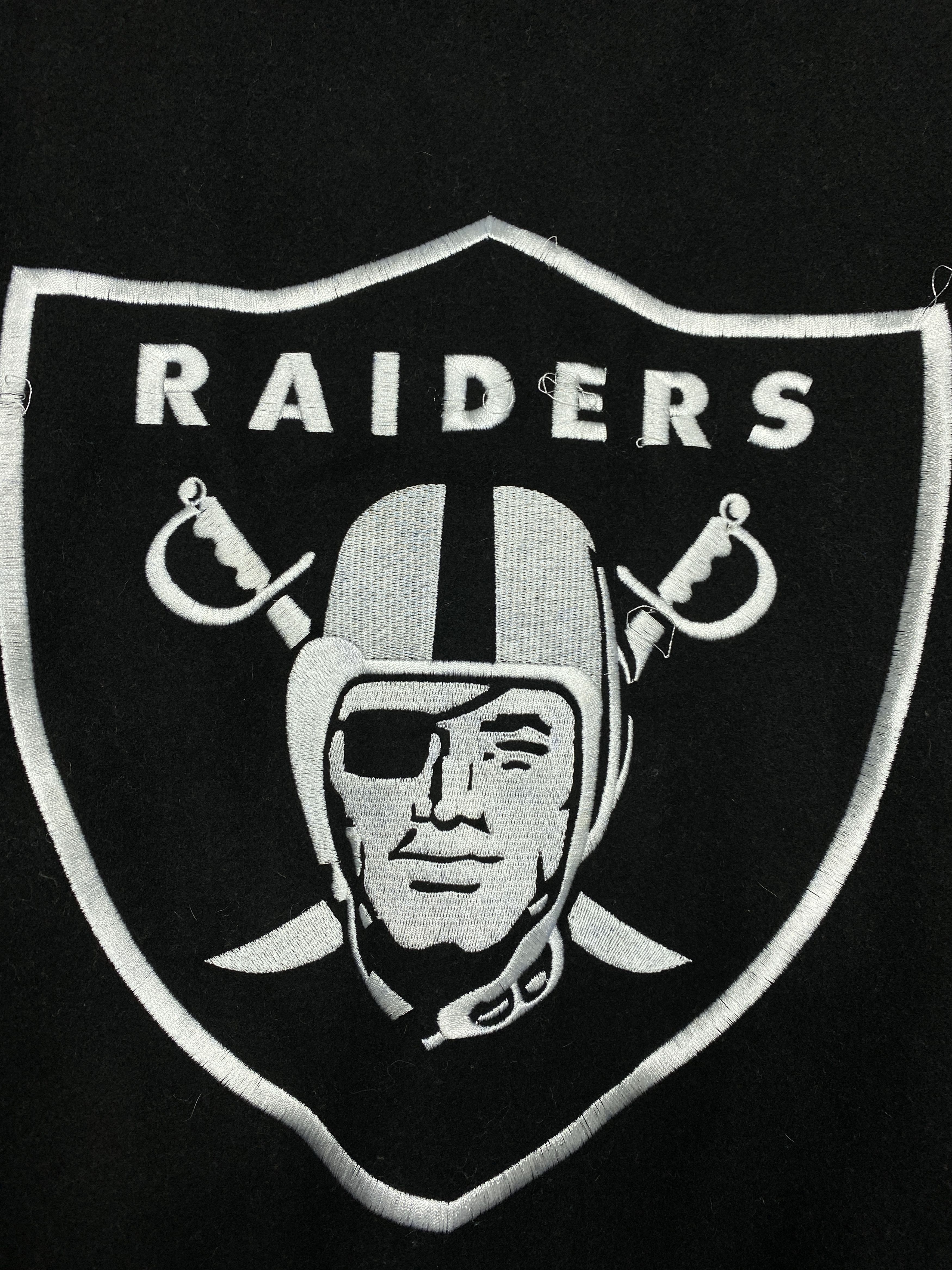 NFL NFL Oakland Raiders Mens Wool Bomber Varsity Jacket Size US XL / EU 56 / 4 - 3 Thumbnail
