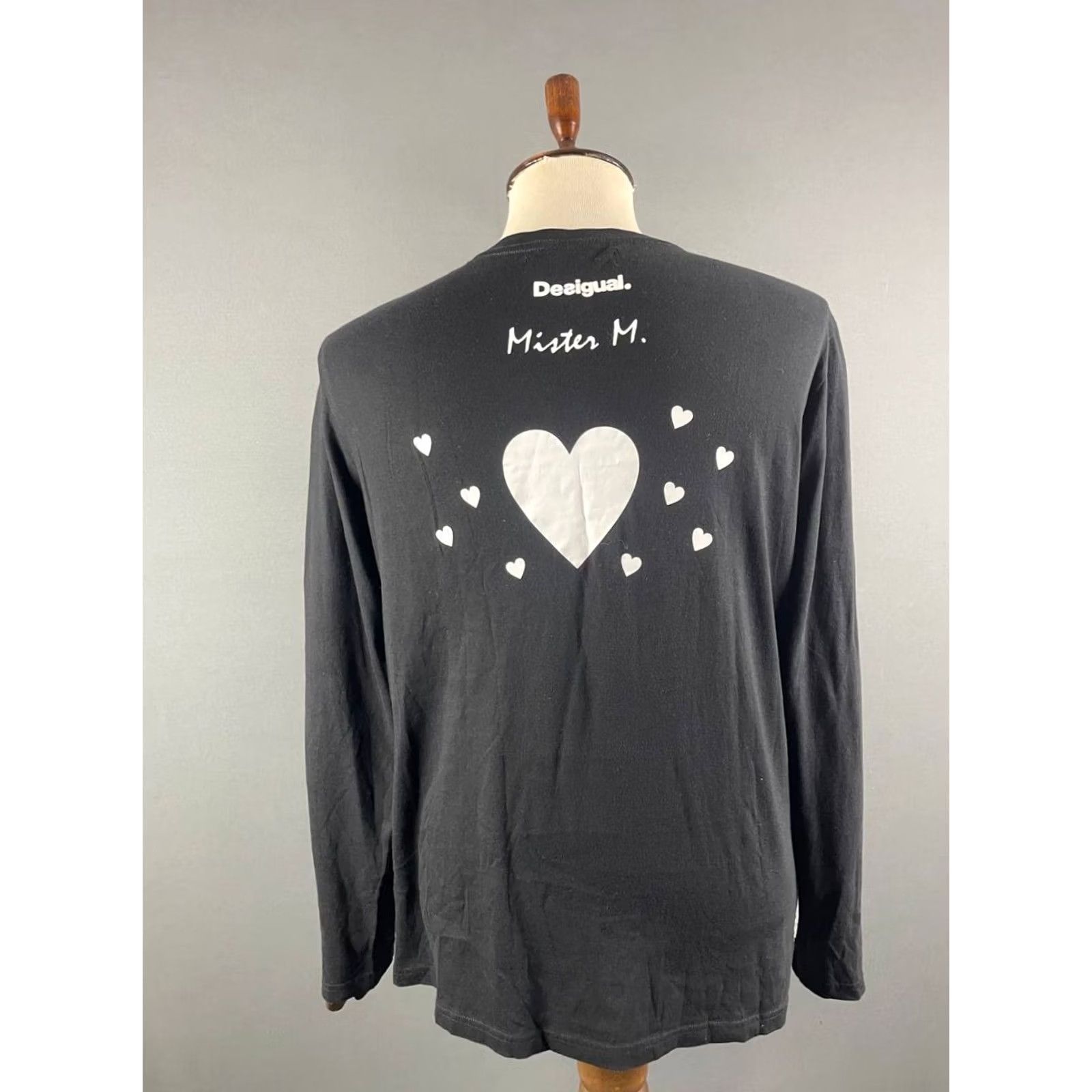 Desigual Desigual Henley Shirt Size L Black Series Stop The World Long Sleeve Mens Size US L / EU 52-54 / 3 - 2 Thumbnail