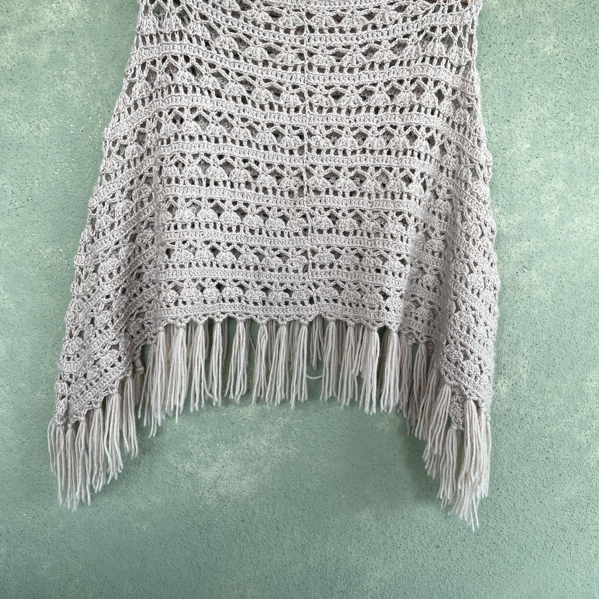 Aran Isles Knitwear Japanese Vintage Knitting Poncho Cable Knitwear Knitted Size US M / EU 48-50 / 2 - 4 Thumbnail