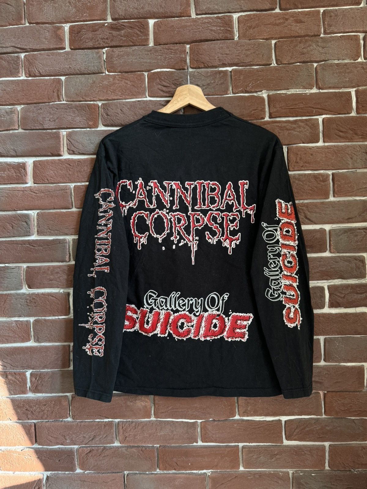 Band Tees Rare 90s Cannibal Corpse Gallery Death Metal Band Tee L Size US M / EU 48-50 / 2 - 2 Thumbnail