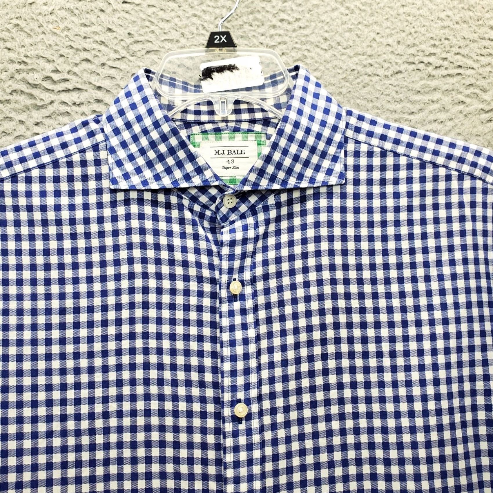 M.J. Bale M.J. Bale Shirt Men L Multi Check Button-Down Long Sleeve Collared Slim Extra-Slim Vintage: No Size US L / EU 52-54 / 3 - 3 Thumbnail