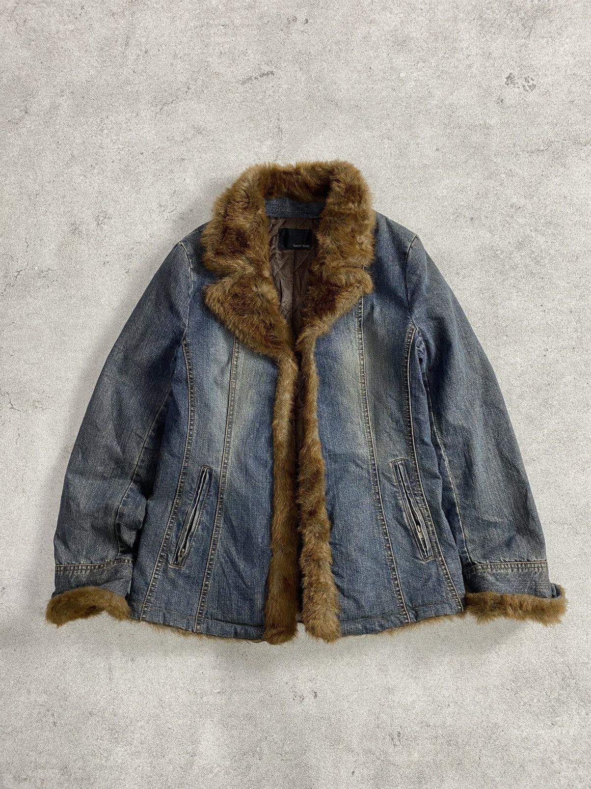 トップス early 00s TORNADO MART Fur Cardigan M Tornado Mart Early 2000's Fuzzy Mohair Hooded Jacket Size S