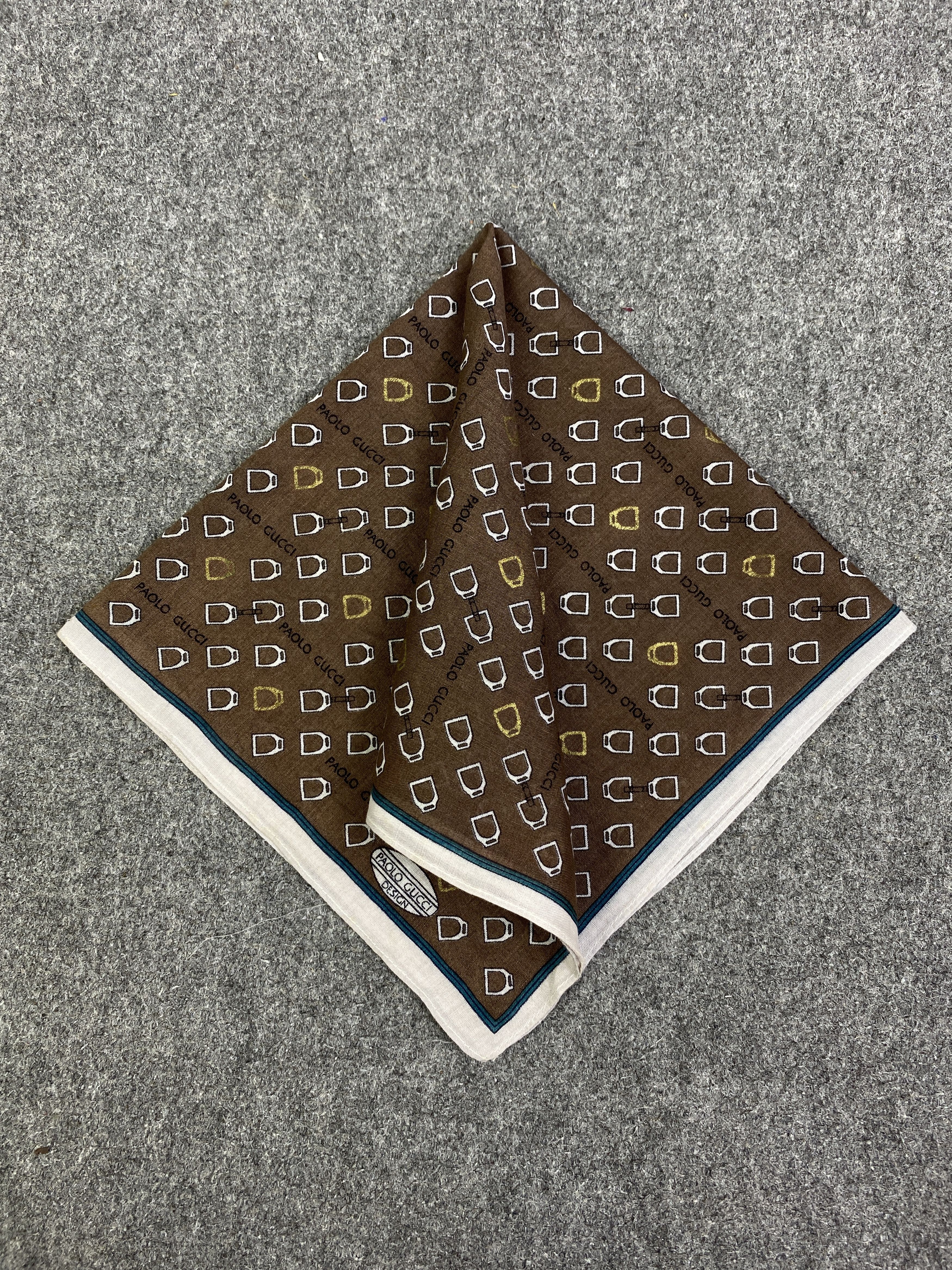 Paolo Gucci Vintage Paolo Gucci Handkerchief / Neckerchief HKC1040 Size ONE SIZE - 3 Thumbnail