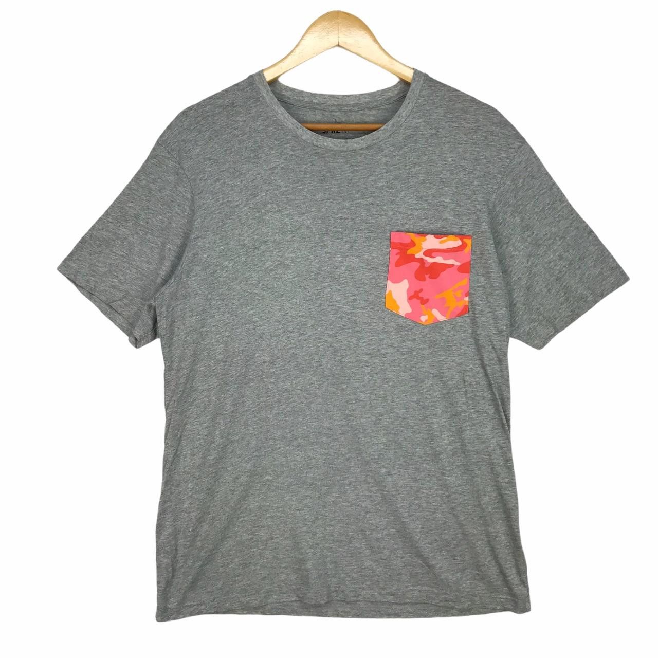 Andy Warhol Vintage ANDY WARHOL Spell Out Pink Pocket Grey Crew Tee Size US L / EU 52-54 / 3 - 1 Thumbnail