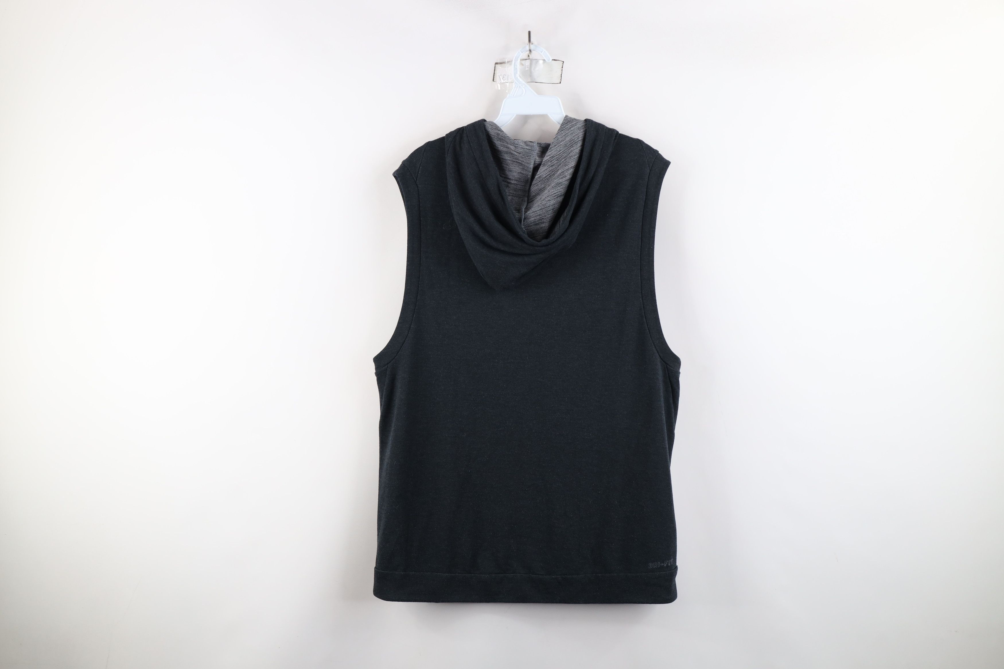 Nike × Vintage Nike Sleeveless Training Hoodie Sweatshirt Charcoal Gray Size US M / EU 48-50 / 2 - 11 Thumbnail