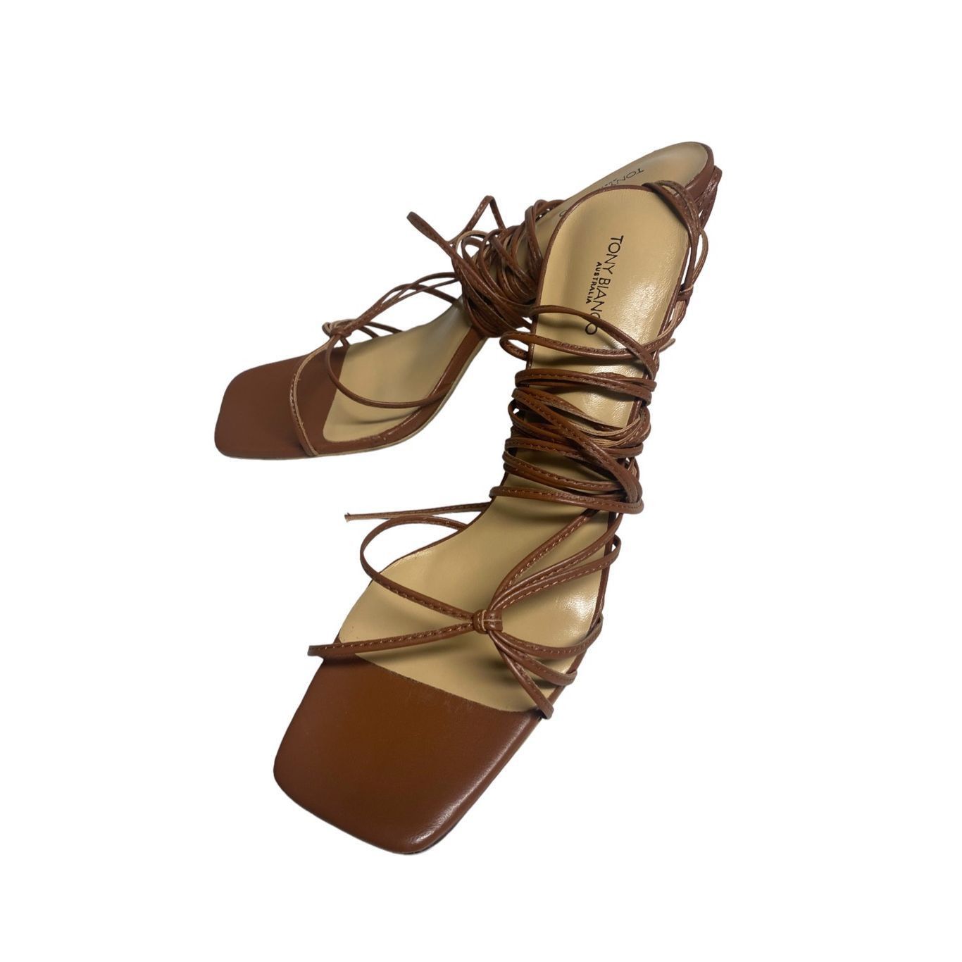 Tony Bianco Feliz Sanda in Rust Nappa Size 10 NIB