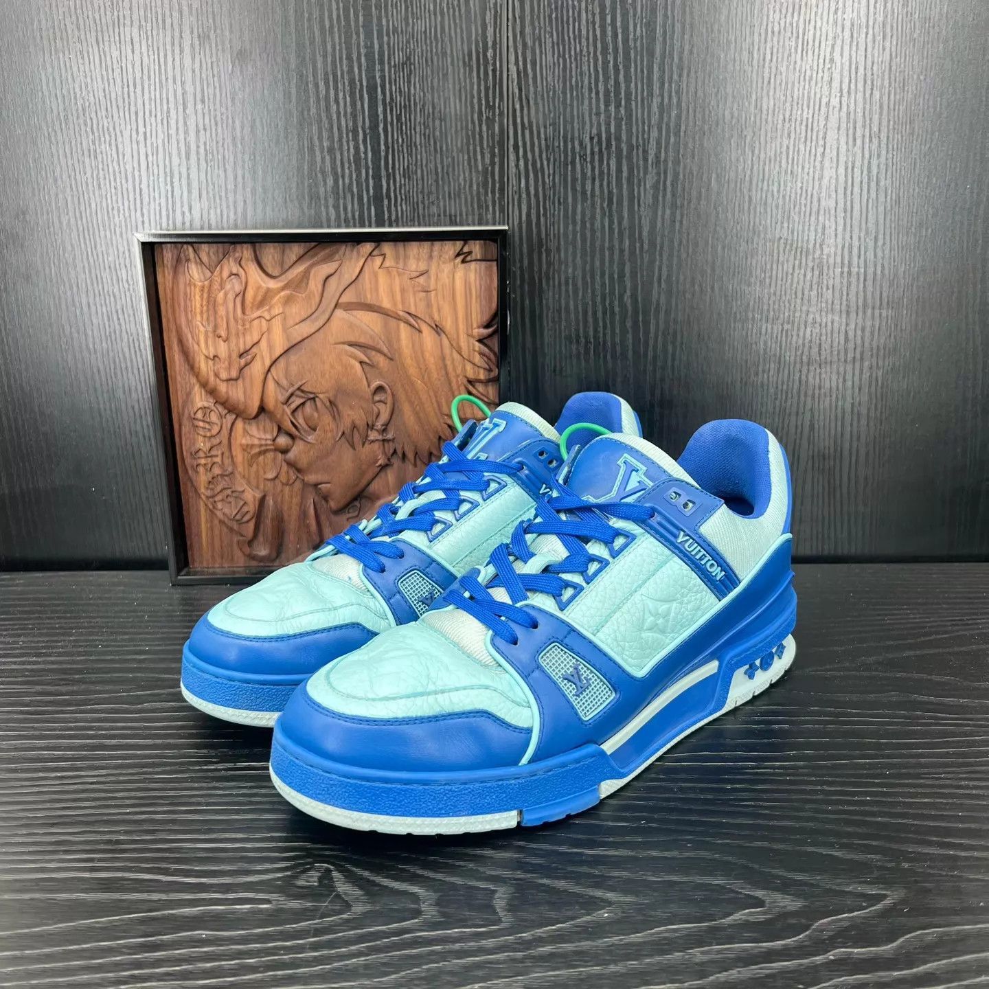 Louis Vuitton Blue Low-Top Sneakers Size 8 Size US 8 / EU 41 - 1 Thumbnail