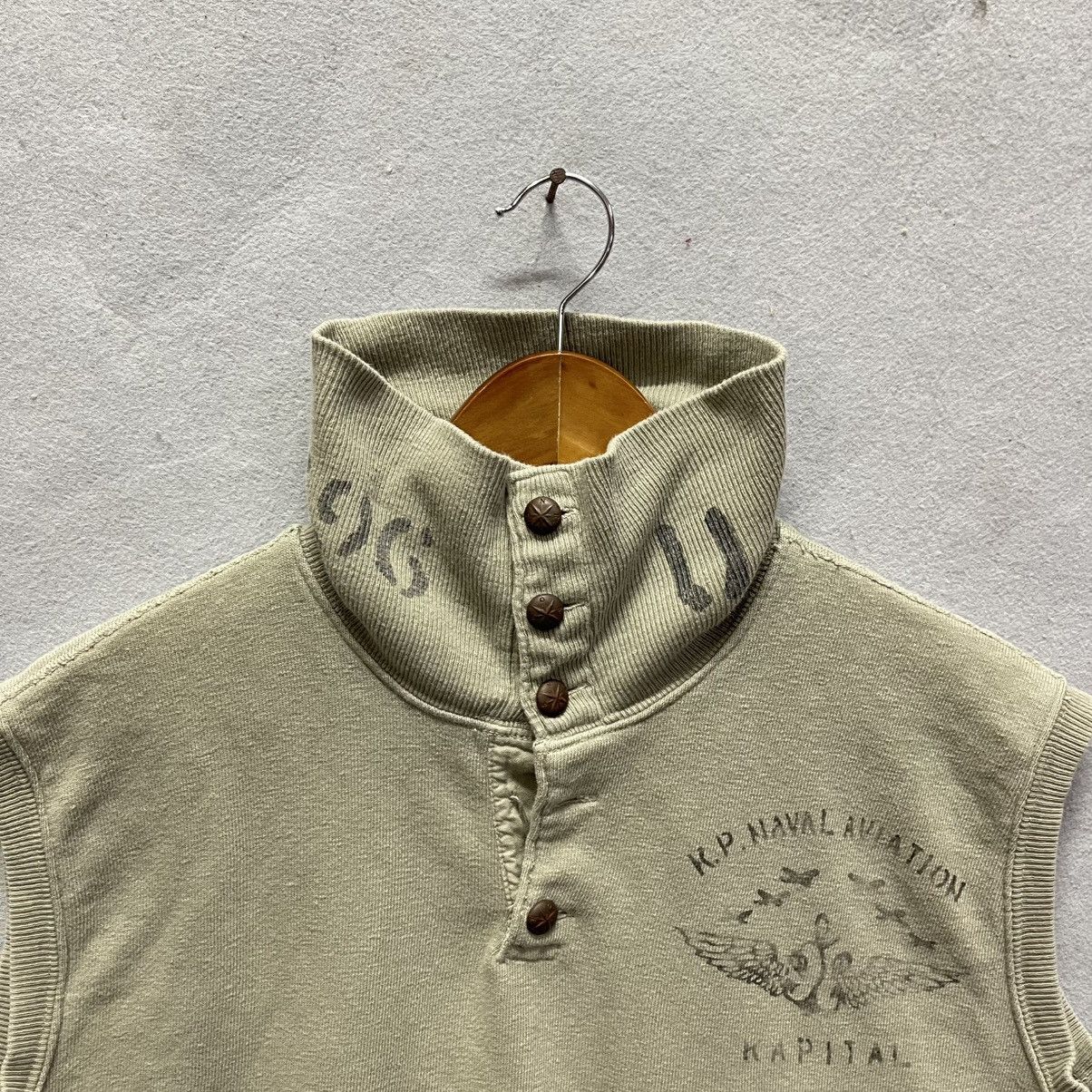 Kapital Kapital Sleeveless High Neck Sweat Vest / Mock Neck Pullover Size US M / EU 48-50 / 2 - 2 Thumbnail