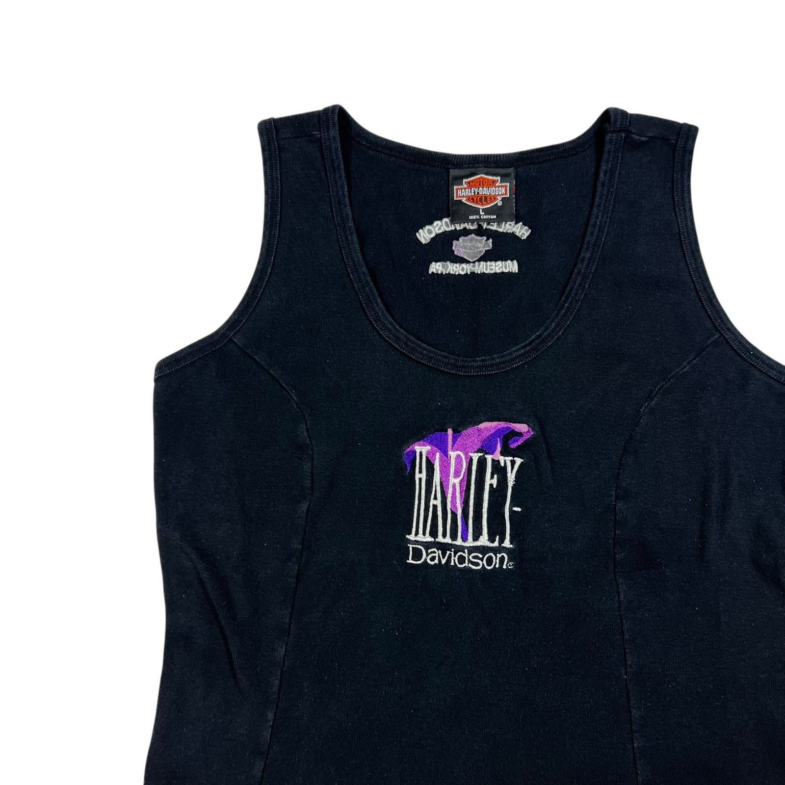 Harley Davidson × Vintage Vintage Y2K Harley Davidson Femme biker baby style tank top Size L / US 10 / IT 46 - 4 Thumbnail