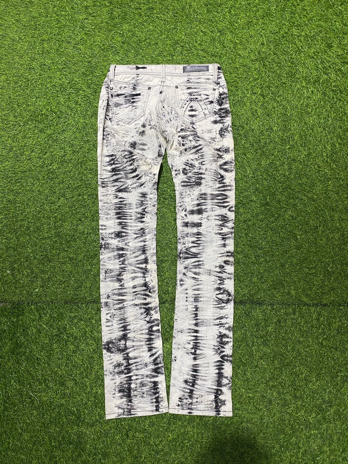 Japanese Brand Acid wash Buckaroo jeans distressed Size US 29 - 3 Thumbnail