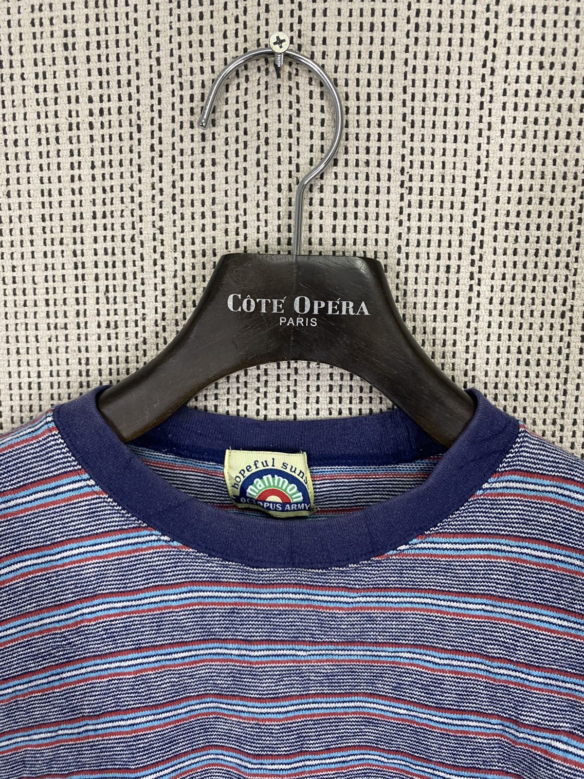 Octopus Vintage octopus army striped tshirt Size US M / EU 48-50 / 2 - 5 Thumbnail