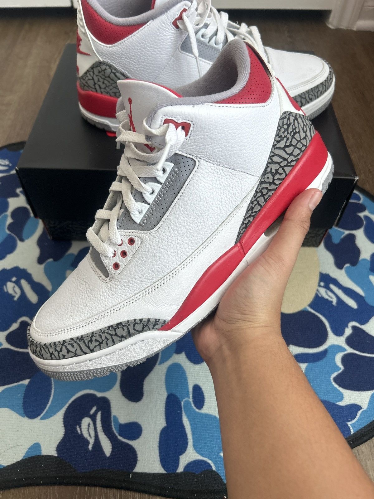 Jordan Brand Air Jordan 3 “Fire Red” Size 12.5 Size US 12.5 / EU 45-46 - 3 Thumbnail