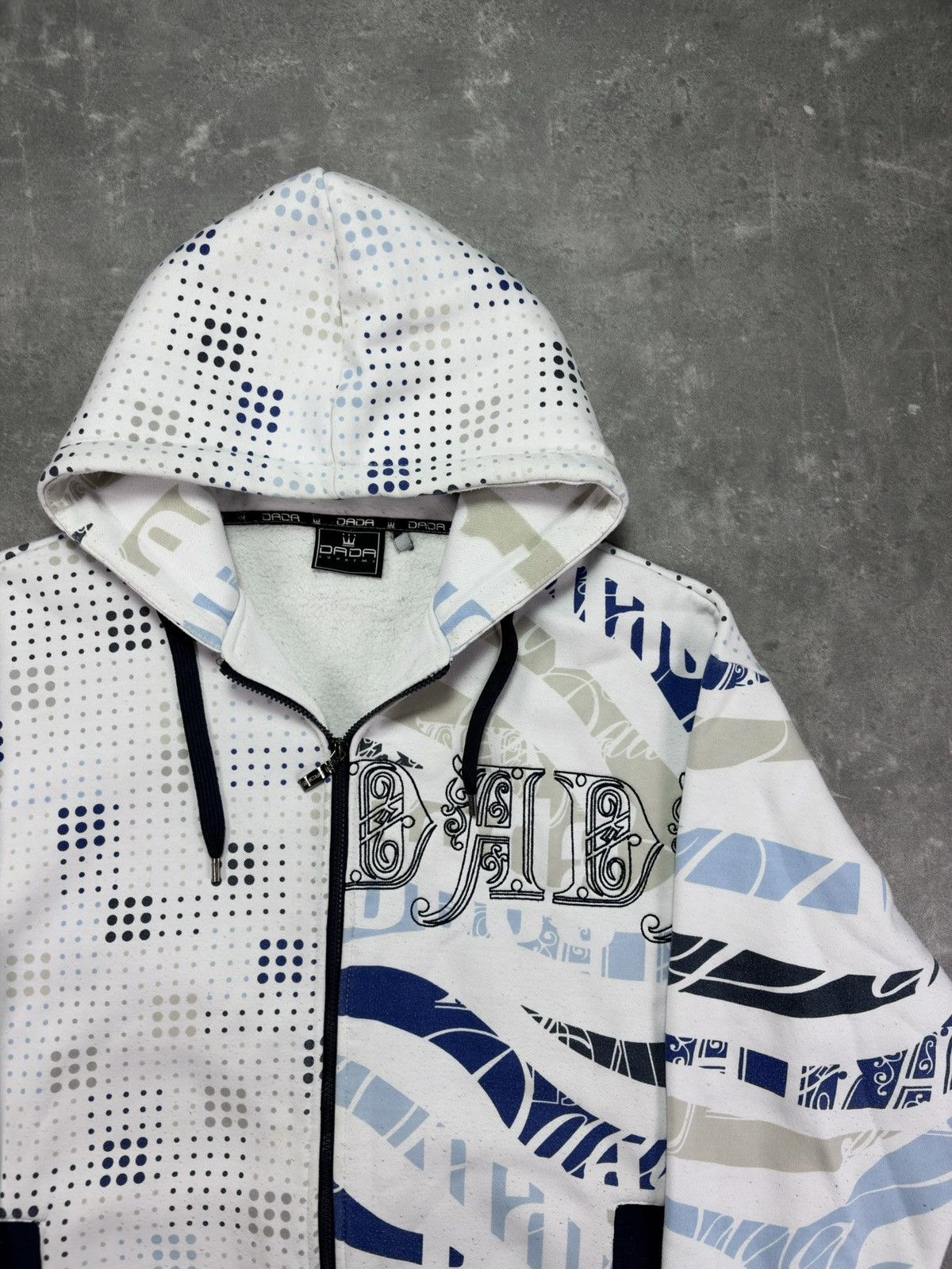 Damani Dada Dada Supreme Two-sided AOP Printed Baggy Zip Hoodie XL XXL Size US XL / EU 56 / 4 - 4 Thumbnail