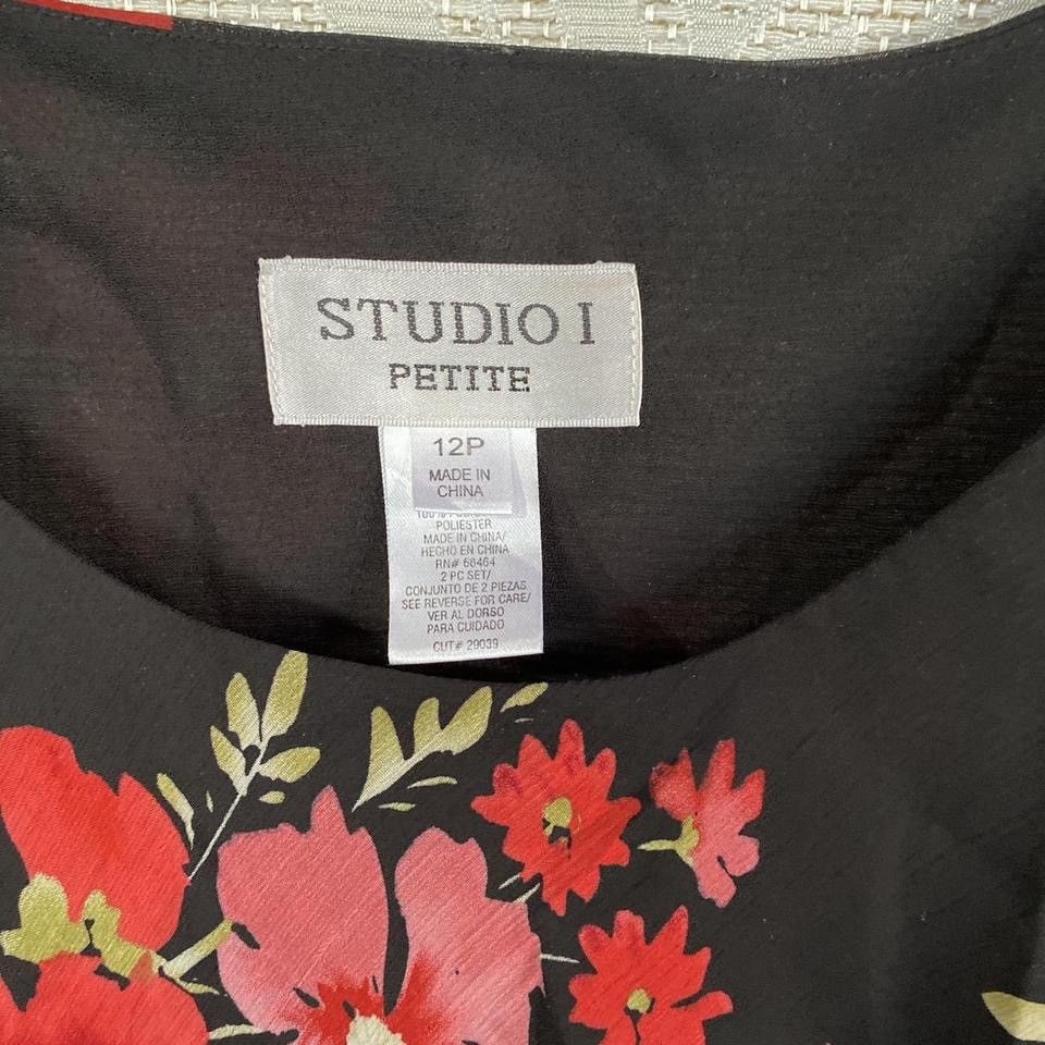 Other Studio I Petites Black Sleeveless Maxi Dress Size XL / US 12-14 / IT 48-50 - 3 Thumbnail