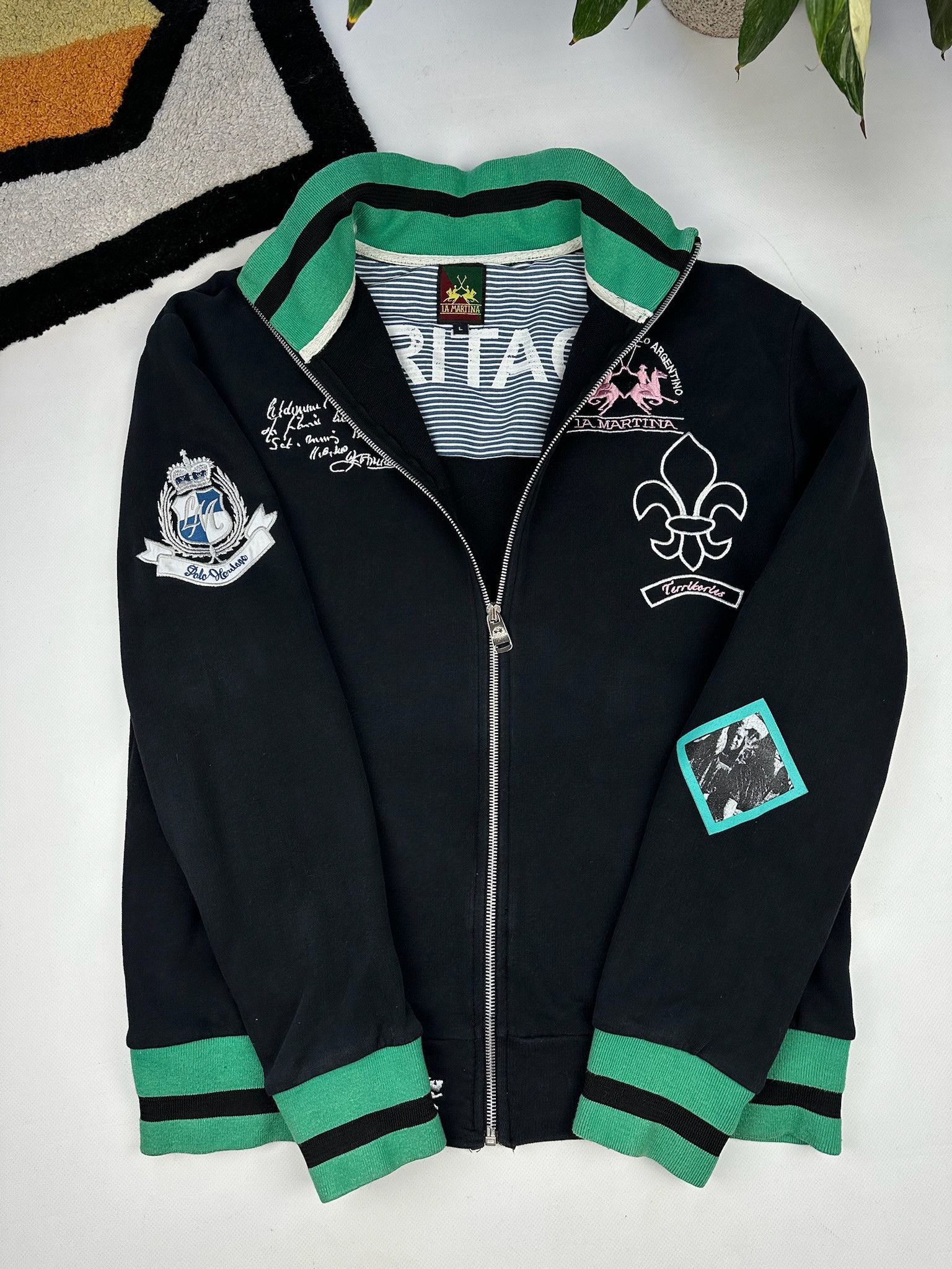 La Martina Vintage streetwear y2k La Martina zip sweater size L Size US L / EU 52-54 / 3 - 2 Thumbnail