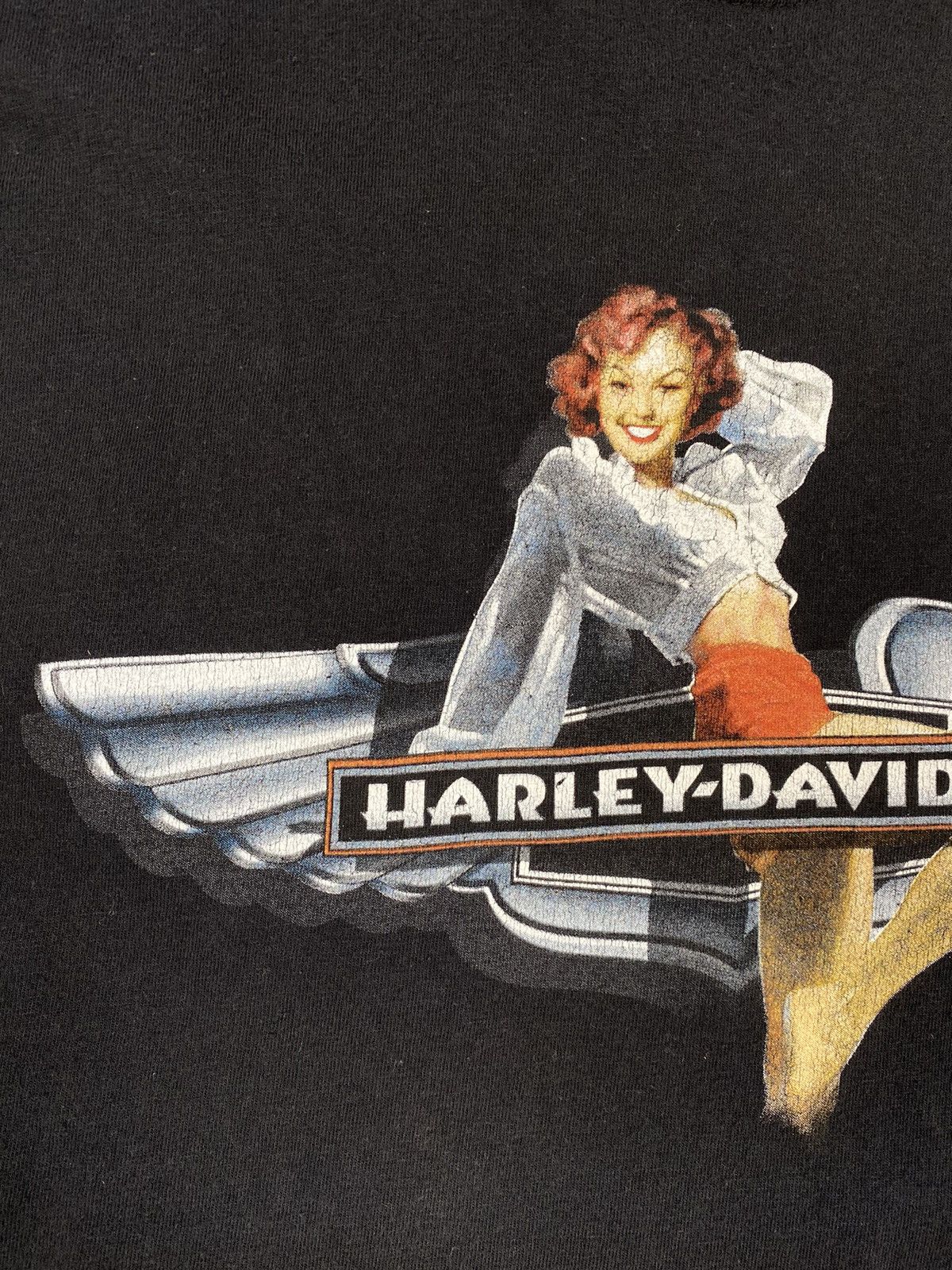 Harley Davidson Harley Davidson Italy Udine 2008 Motorcycle Double T Shirt Size US XXL / EU 58 / 5 - 6 Thumbnail