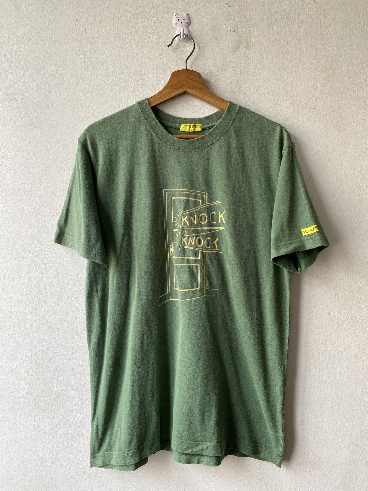 Fuck Art, Make Tees × Uniqlo 2000s - Roy Lichtenstein ‘Knock Knock’ Art T Shirt Size US M / EU 48-50 / 2 - 3 Thumbnail