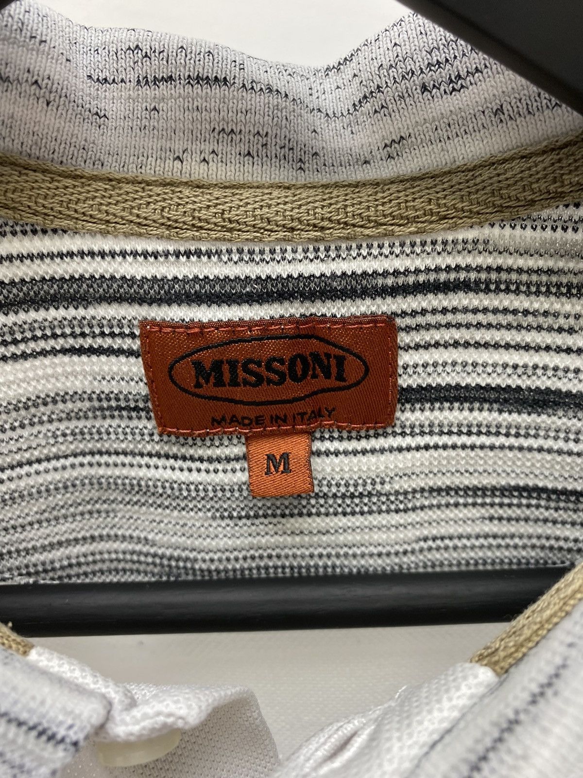 Missoni Vintage Missoni Polo T Shirt Men’s M White Styled Luxury Size US M / EU 48-50 / 2 - 10 Thumbnail