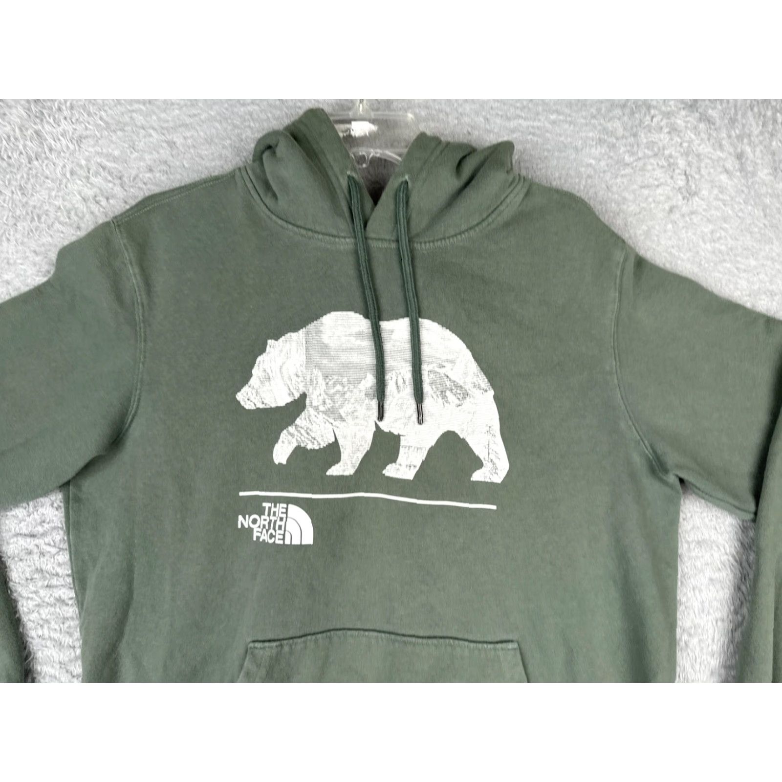 The North Face The North Face Hoodie Mens Medium Green Bear Graphic Pullover Sweatshirt Jersey Size US M / EU 48-50 / 2 - 4 Thumbnail