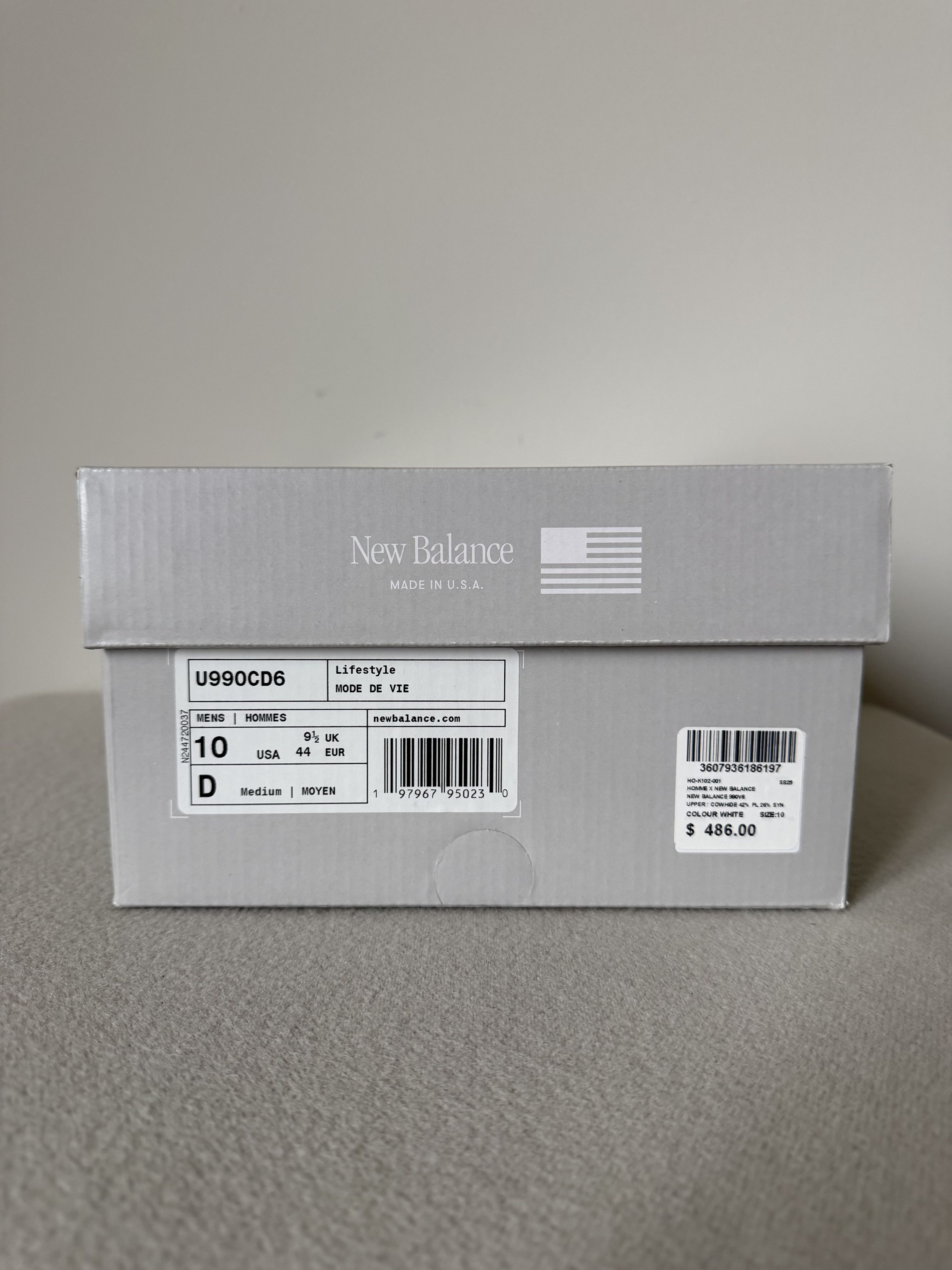Comme des Garcons × New Balance Comme des Garcons New Balance 990v6 in White Size US 10 / EU 43 - 7 Thumbnail