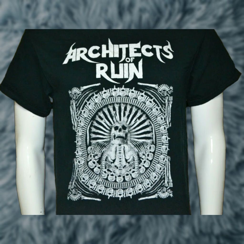 Gildan VINTAGE Architects Of Ruin Band Logo T Shirt Chicago Death Thrash Metal Gildan Black M Mens Graphic Tee 100% Cotton Short Sleeve Band Shirt Size US M / EU 48-50 / 2 - 1 Thumbnail
