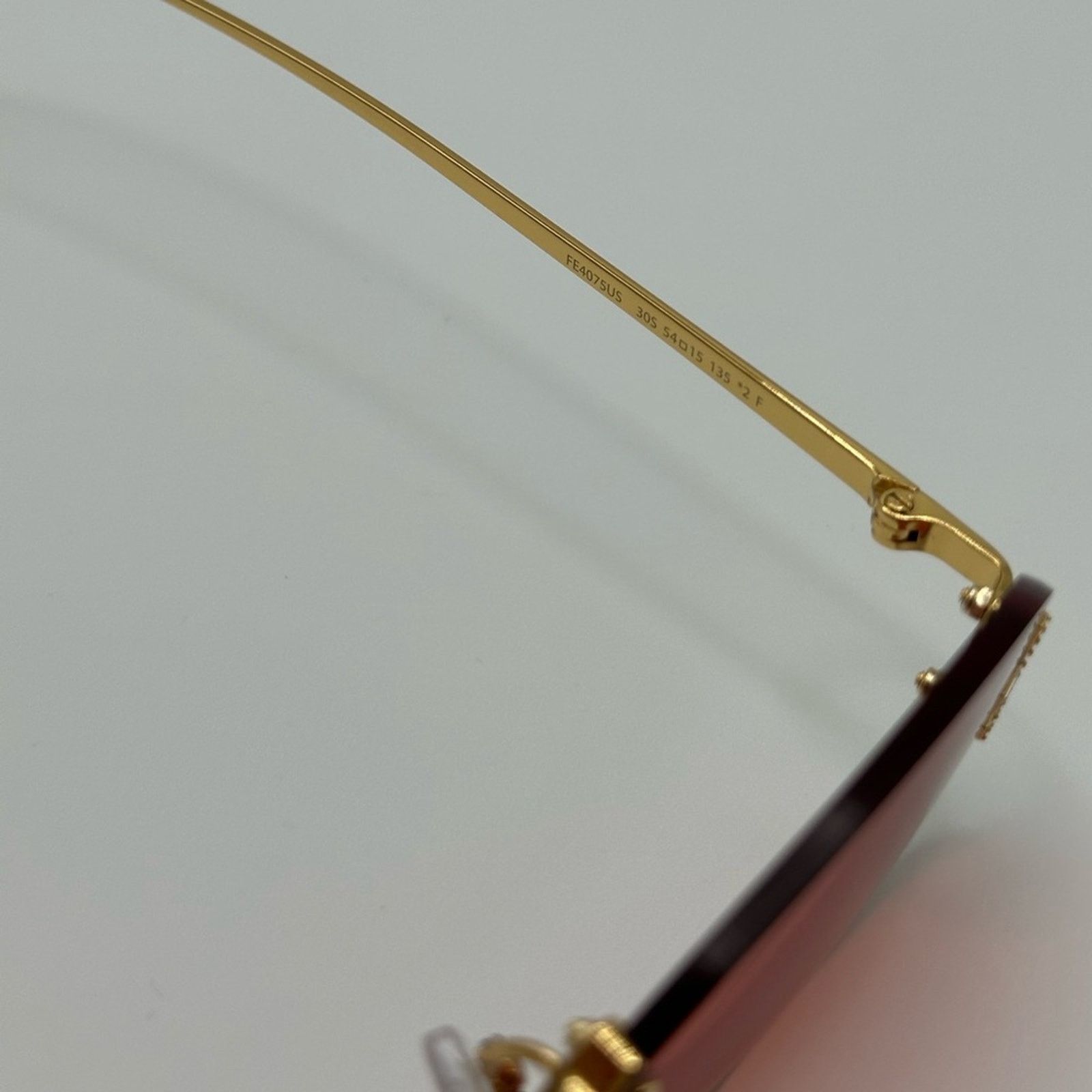 Fendi FENDI Sunglasses First Crystal FE4075US 30S Red Gold Women Size ONE SIZE - 8 Thumbnail