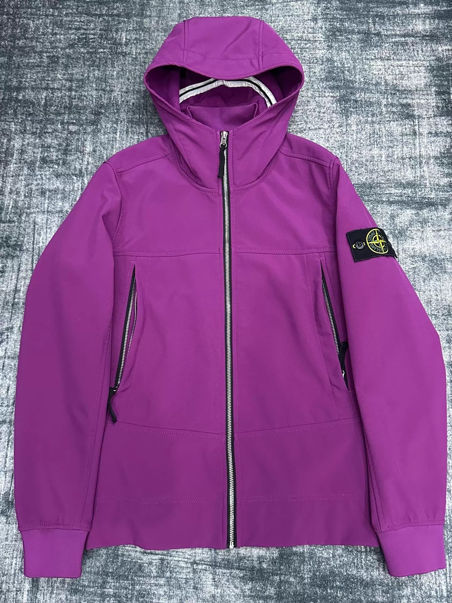 Stone Island Stone Island Soft Shell Hooded Jacket Purple Size S Size US S / EU 44-46 / 1 - 1 Thumbnail