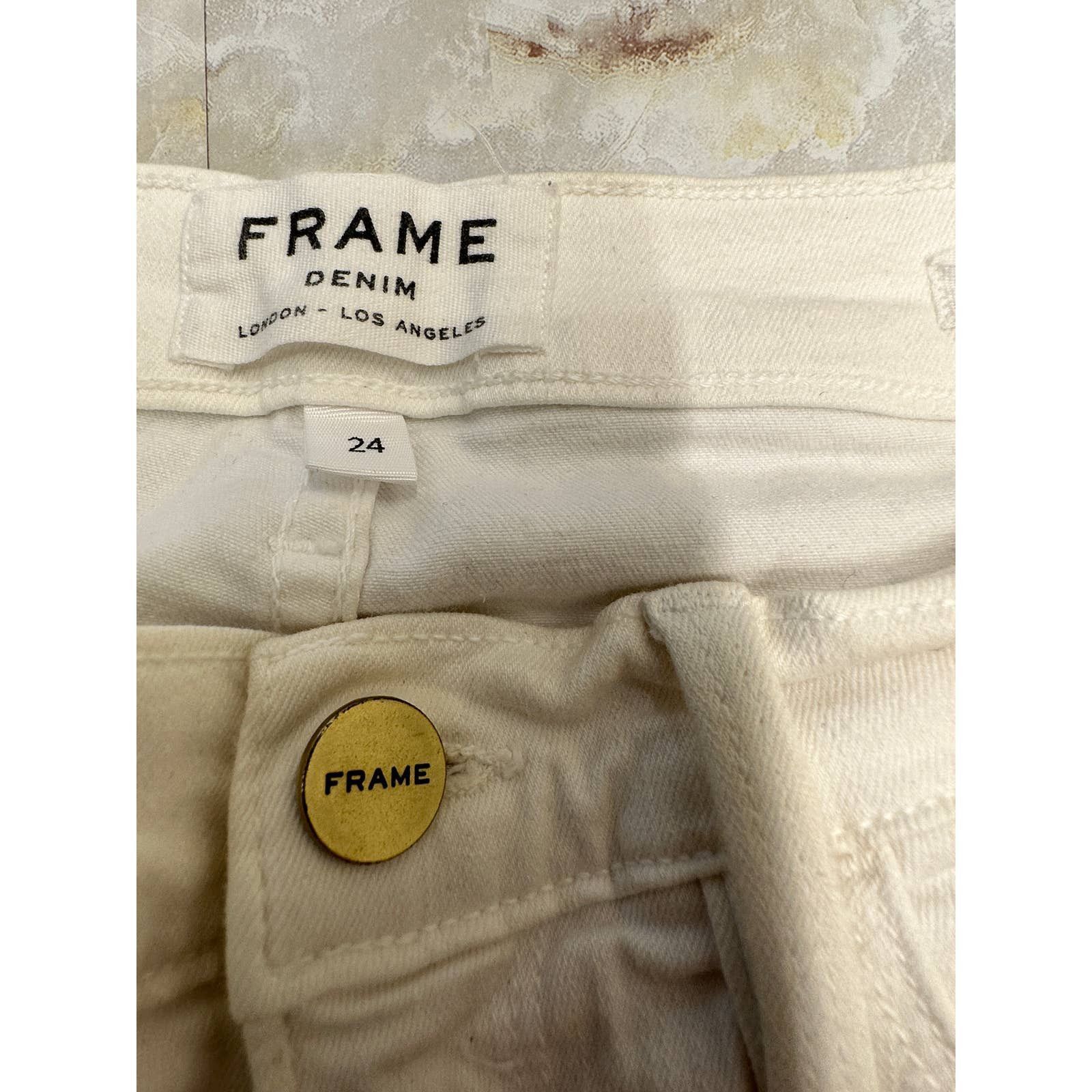 Frame Frame Denim Le Skinny de Jeanne crop -blanc size 24 Size 24" / US 00 / IT 34 - 3 Thumbnail