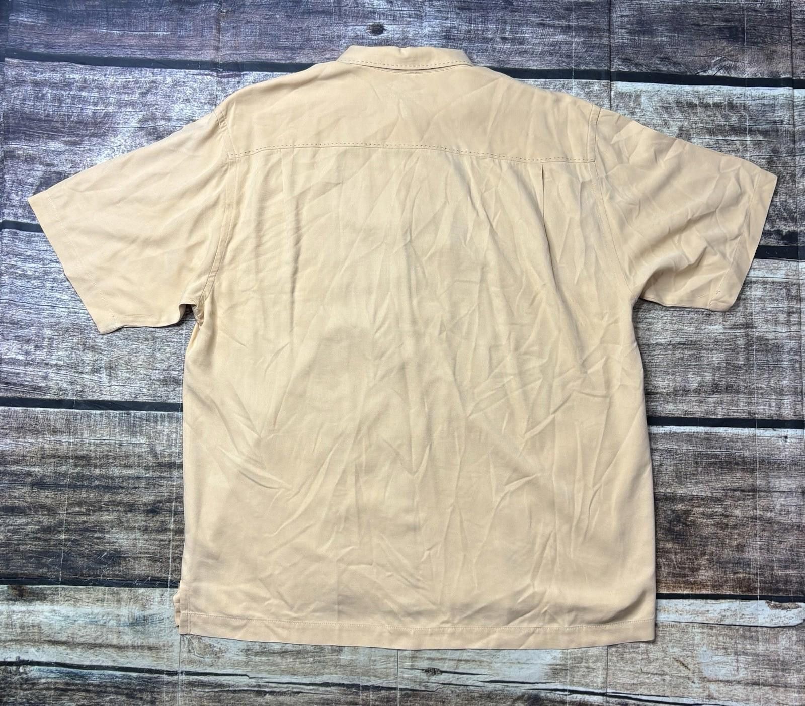 Tommy Bahama Tommy Bahama Shirt Mens Large Silk Short Sleeve Button Up Size US L / EU 52-54 / 3 - 3 Thumbnail