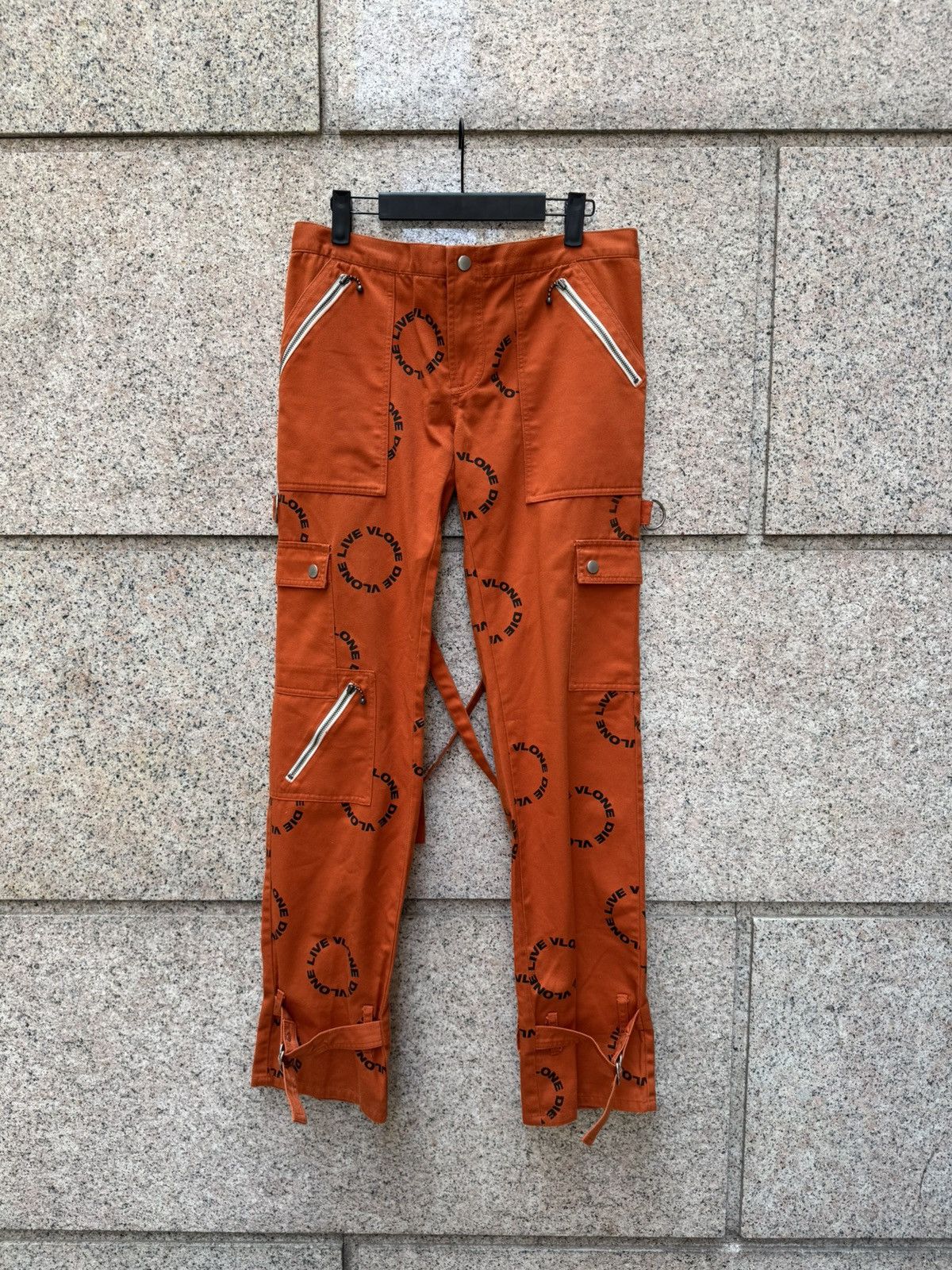 Vlone Vlone bondage pants orange M Size US 31 - 1 Thumbnail