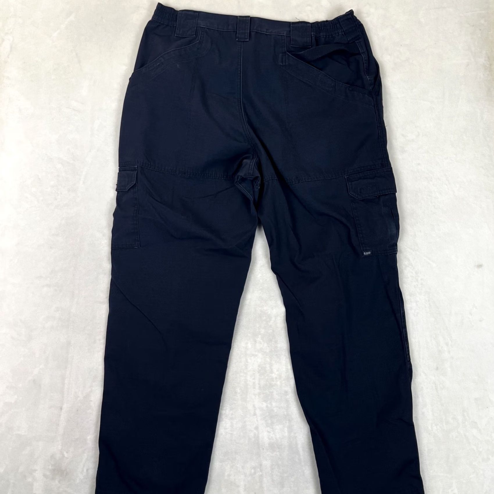 Vintage 5.11 Tactical Blue Cargo Pants 40x32 Regular Men's Waist 40 Inseam 32 Cotton Canvas Stretch Pockets Workwear Straight Leg Navy/Blue Size US 40 / EU 56 - 5 Thumbnail