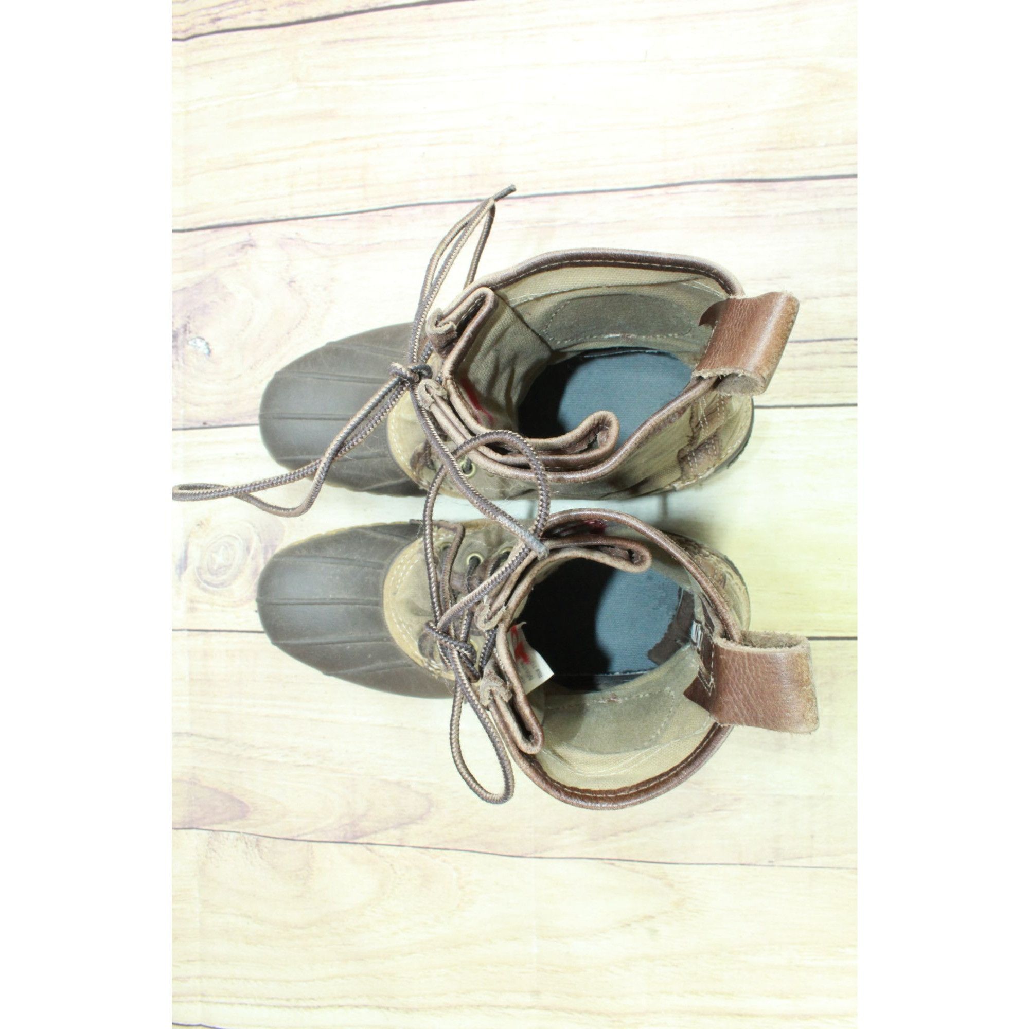 L.L. Bean LL Bean Katahdin Brown Waxed Canvas Limited Duck Boots Size US 7 / EU 40 - 7 Thumbnail