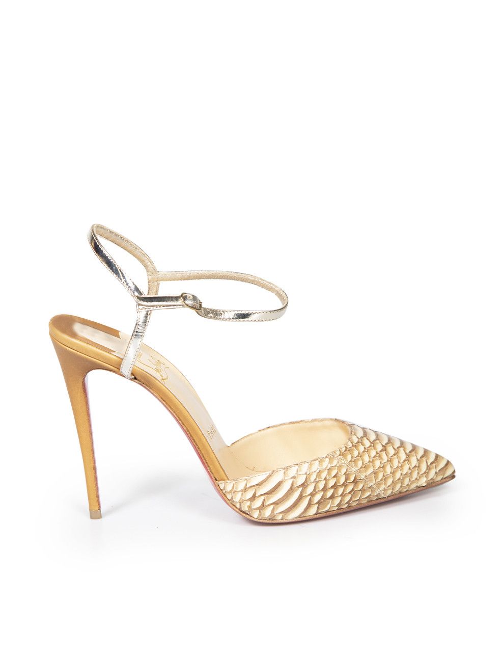 louboutin high heels beige