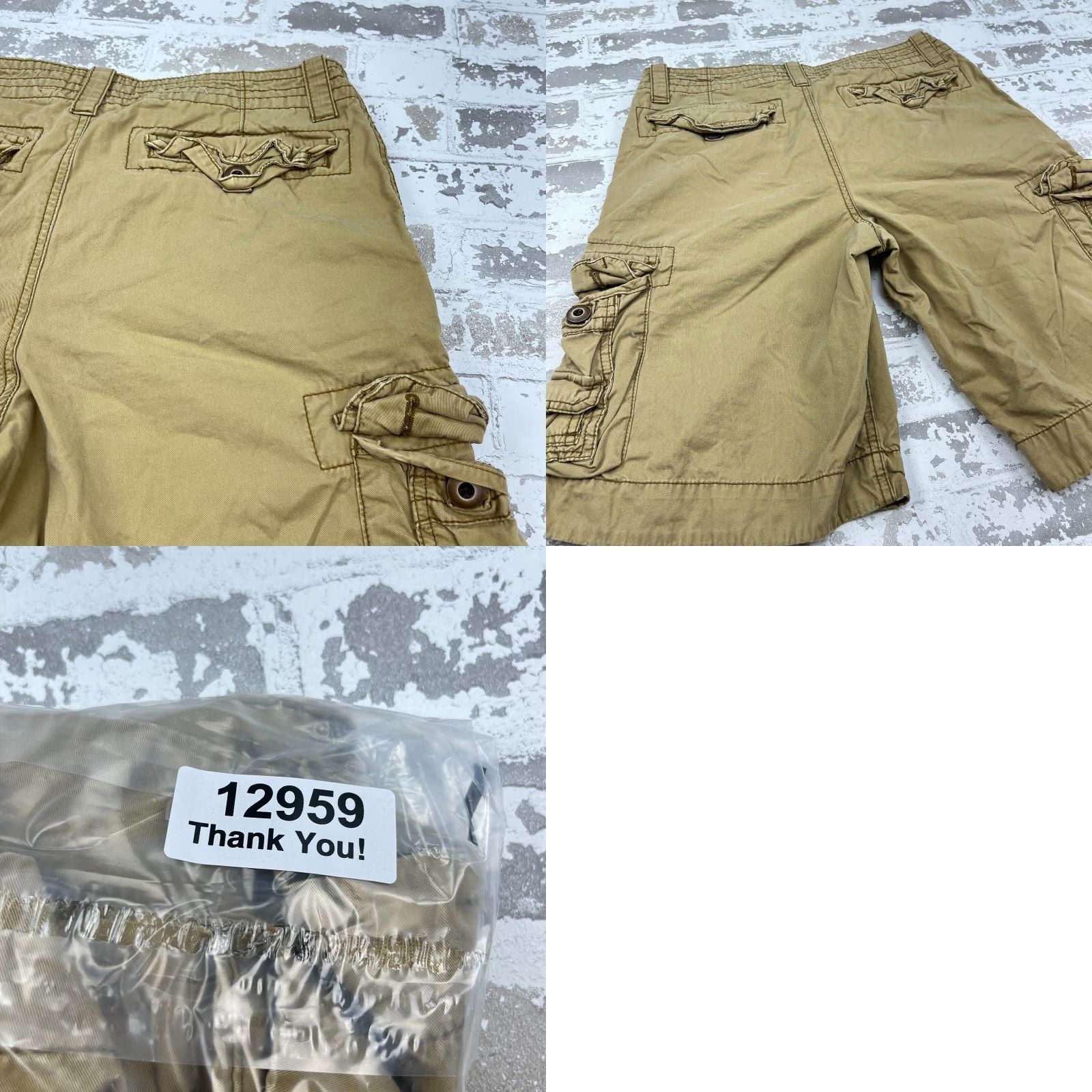 Vintage Aéropostale Cargo Shorts Men 30 Tan Brown Khaki Vintage VTG Y2K Preppy Dad Adult Cargo Shorts Mens 30 Beige Cotton Canvas Size US 30 / EU 46 - 9 Thumbnail
