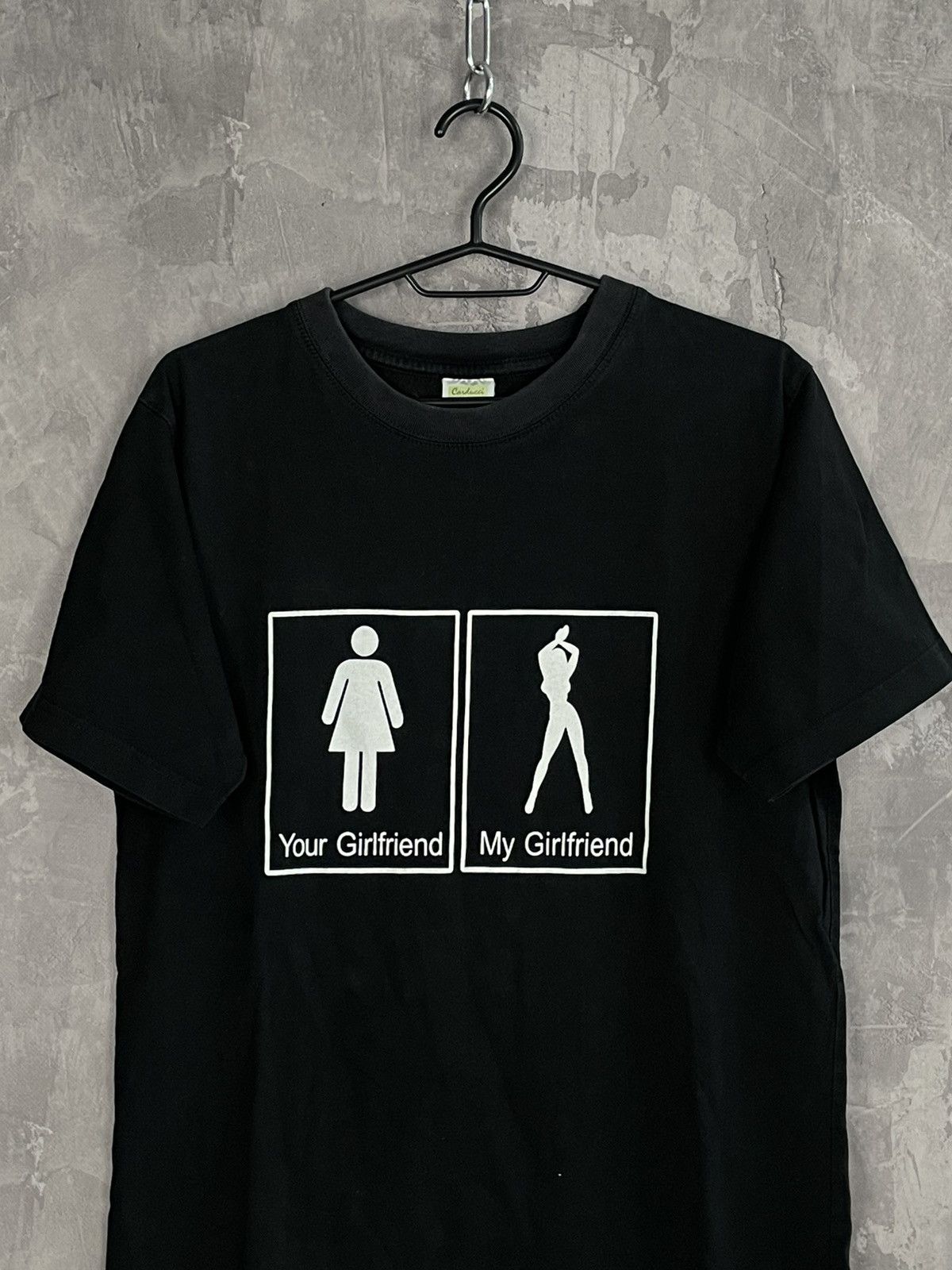 Other Vintage Y2K humor your girlfriend my girlfriend tee t shirt Size US M / EU 48-50 / 2 - 2 Thumbnail