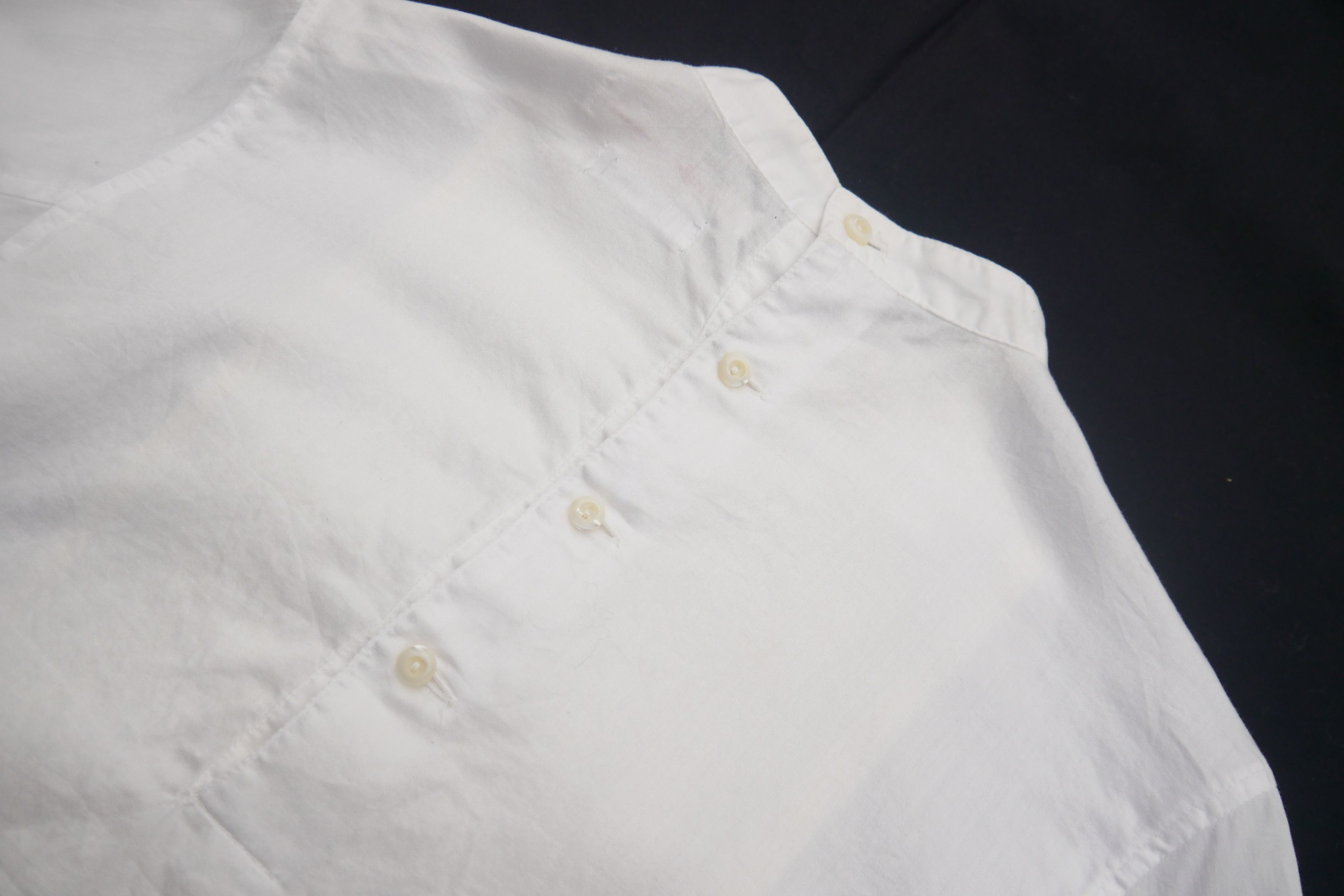 Japanese Brand (S451) Beams Boy White Pleated French Cuff Shirt Japan Size S / US 4 / IT 40 - 8 Thumbnail