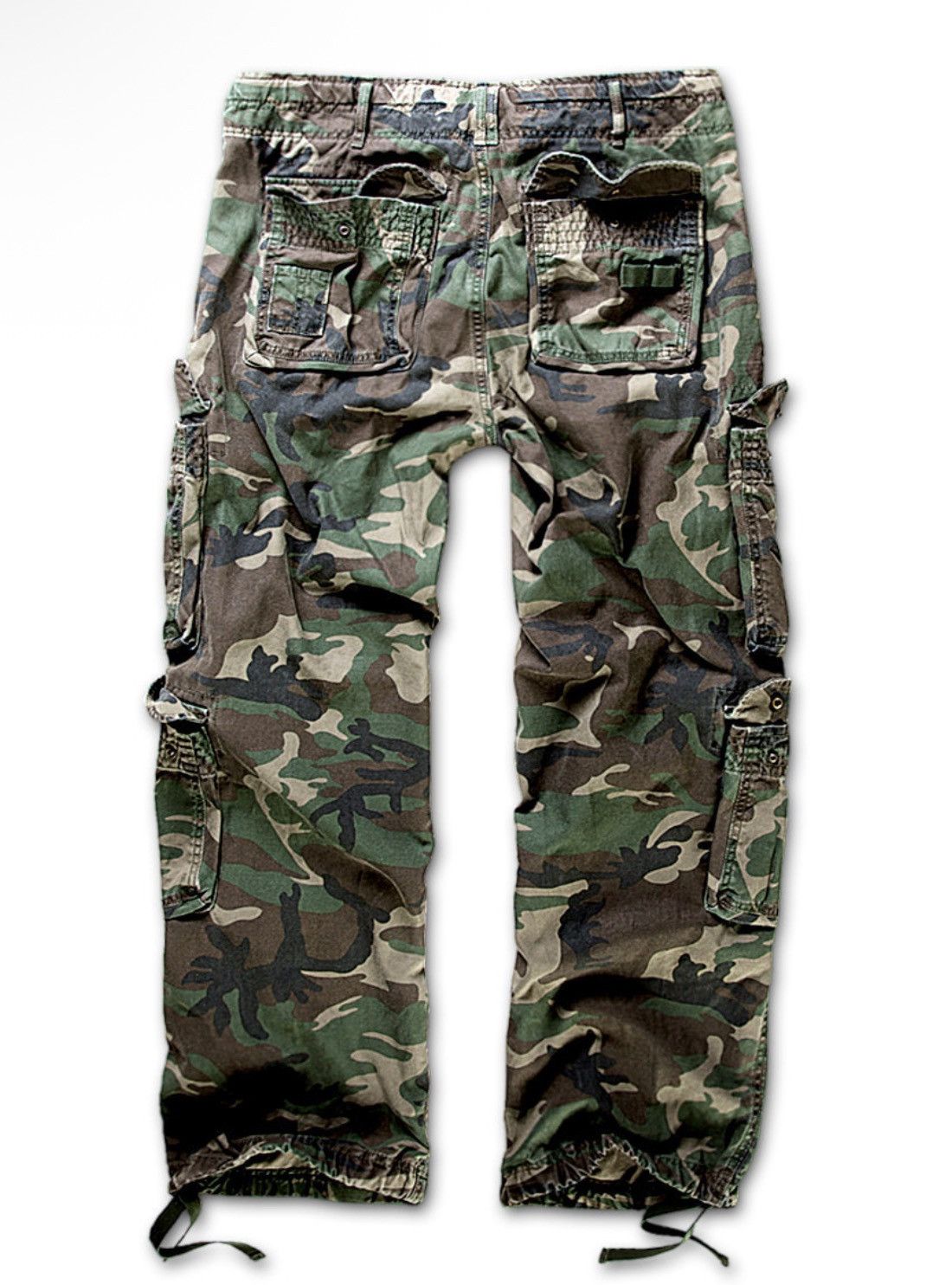 Grailed BRANDIT PURE VINTAGE TROUSERS (WOODLAND) Size: Medium Size US 32 / EU 48 - 2 Thumbnail