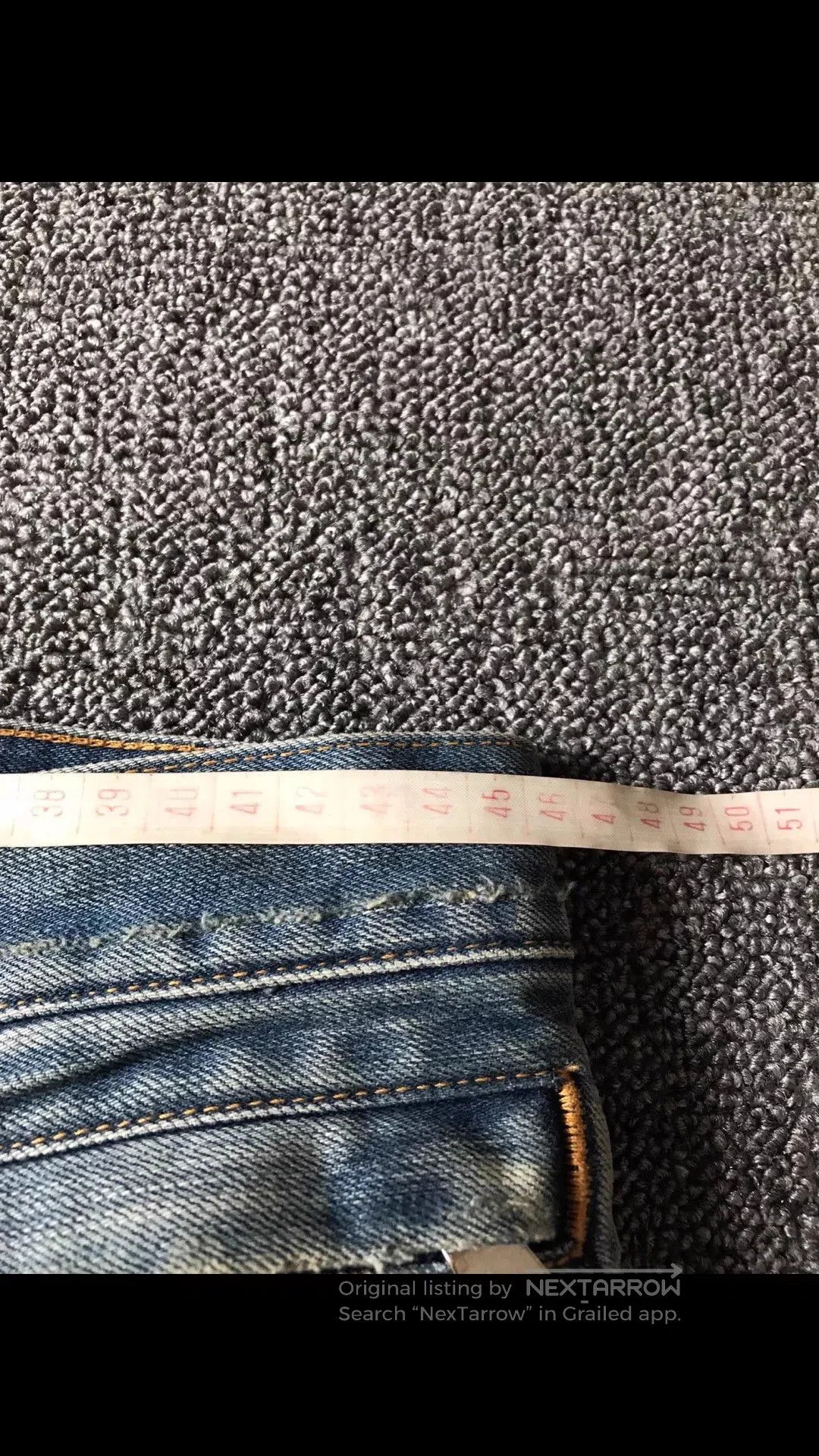 Balmain Blue Distressed Denim Jeans. Size US 34 / EU 50 - 8 Thumbnail