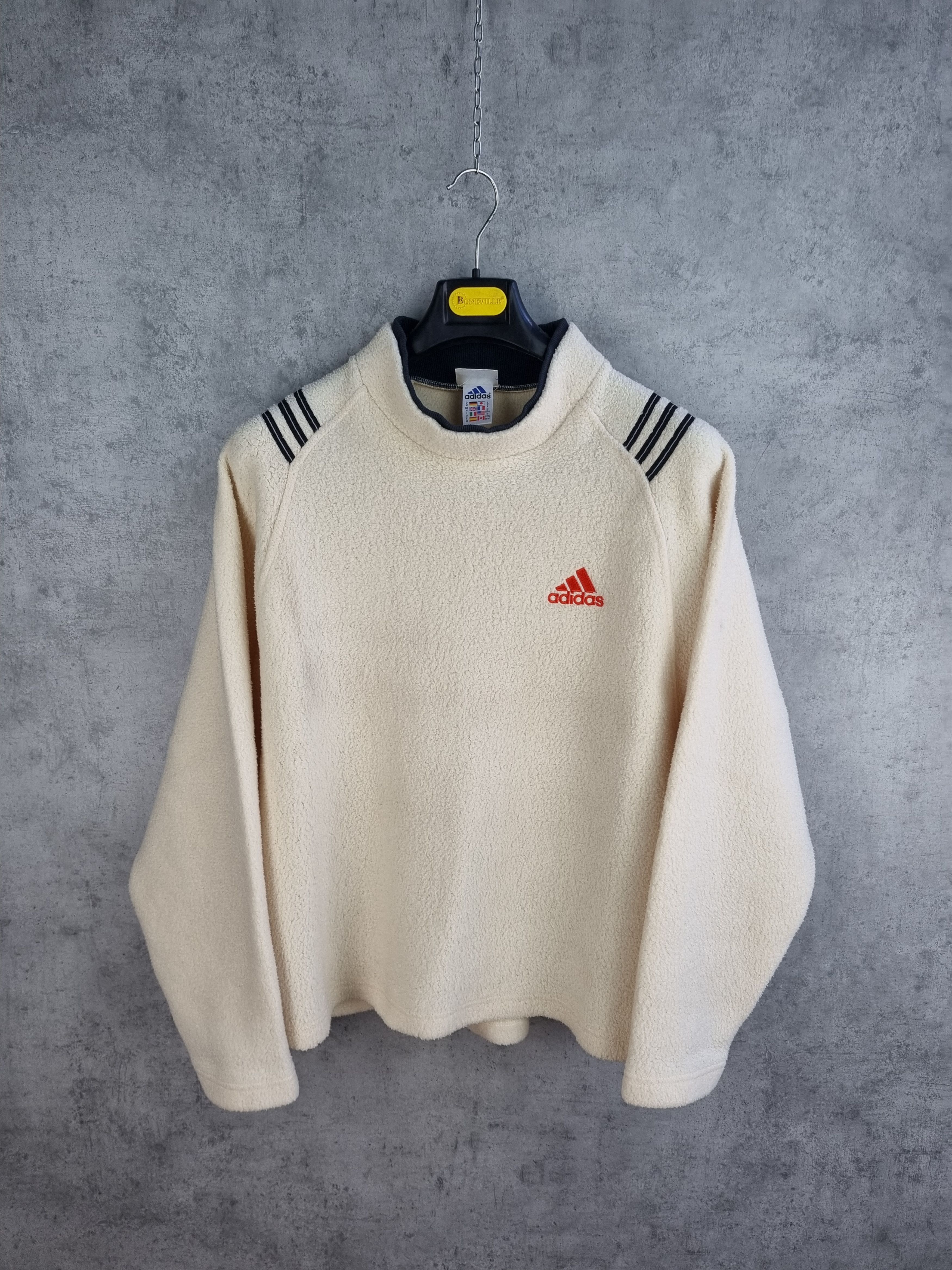 Adidas × Japanese Brand × Vintage 90s Adidas Soft Fleece Oversized Sweat Size US M / EU 48-50 / 2 - 19 Thumbnail