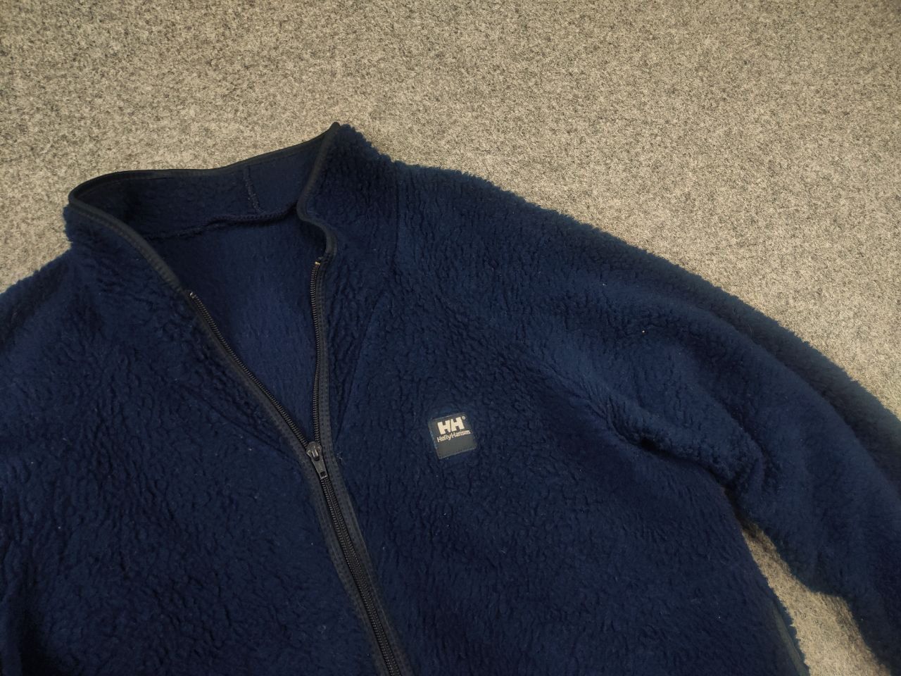 Helly Hansen Vintage 80s Helly Hansen Deep Pile Sherpa Fleece Navy Jacket Size US M / EU 48-50 / 2 - 4 Thumbnail