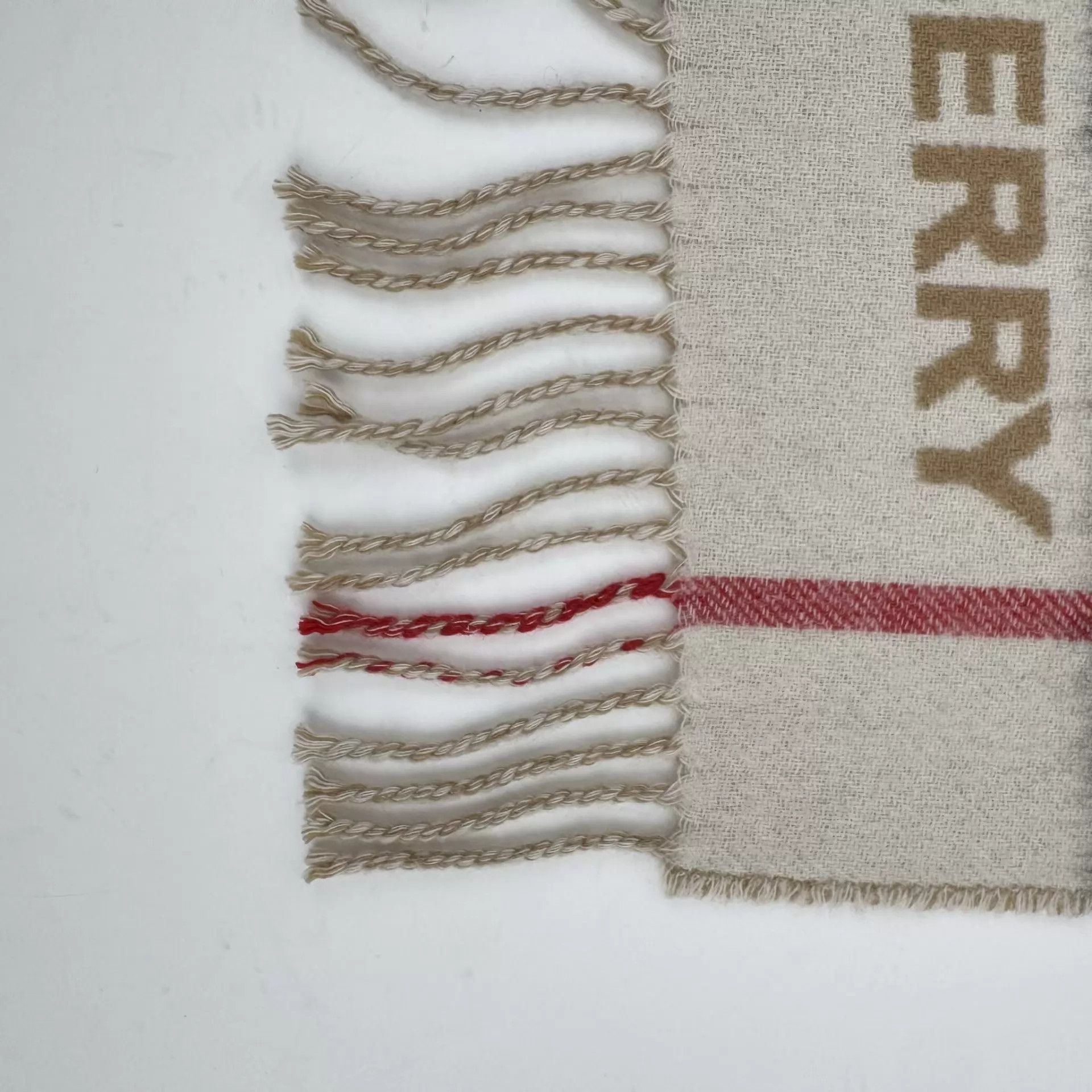 Burberry Burberry Cashmere 168x30 Check Color Block Scarf Size ONE SIZE - 3 Thumbnail