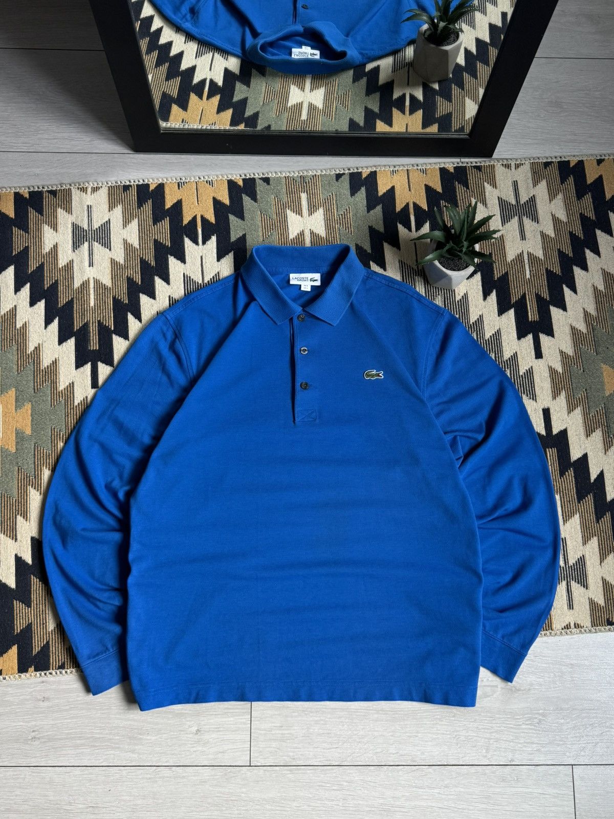 Lacoste Vintage Lacoste Rugby Longsleve Size US L / EU 52-54 / 3 - 1 Thumbnail
